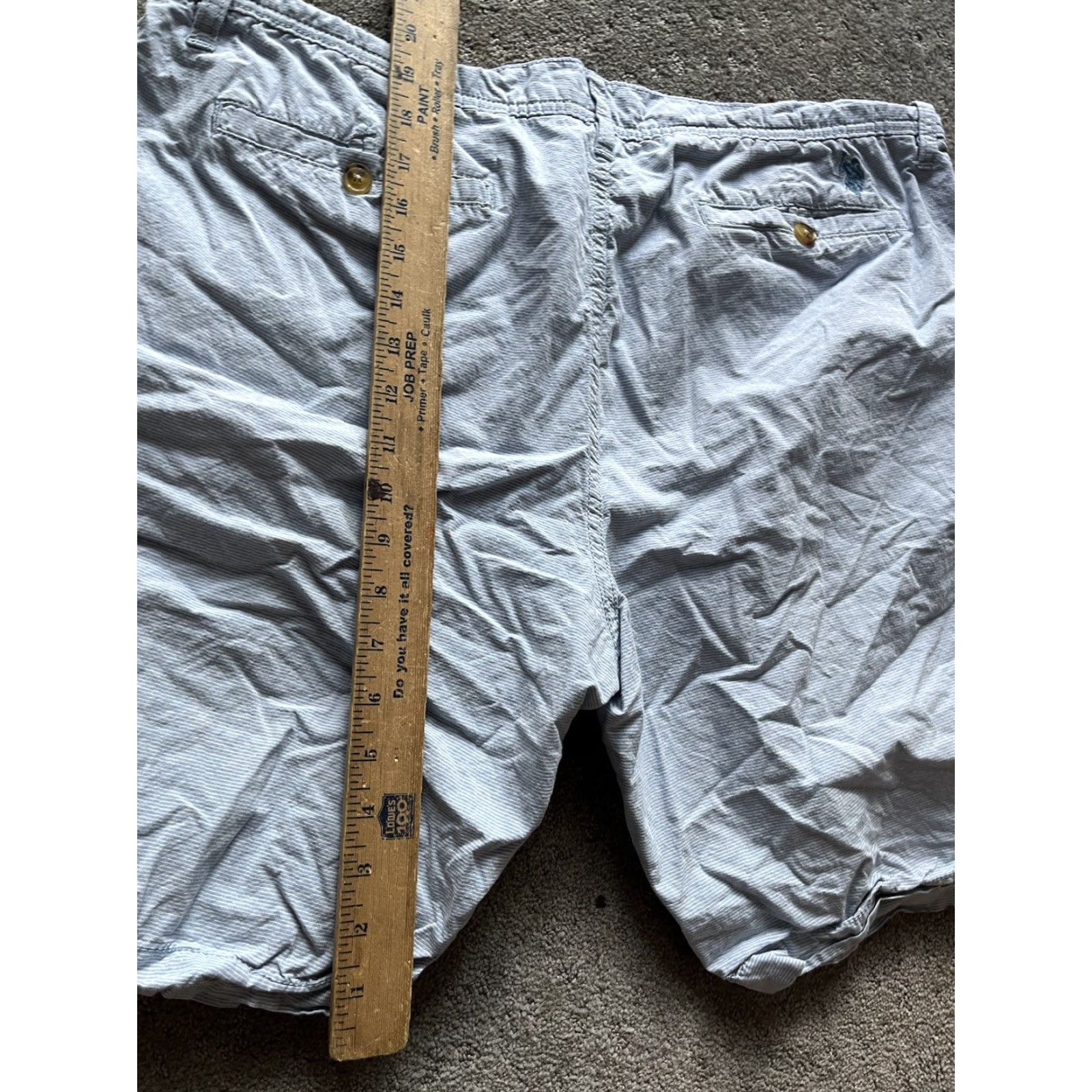 Vintage US Polo Assn Blue Striped Chino Shorts 40 Casual Mens Size US L / EU 52-54 / 3 - 5 Thumbnail