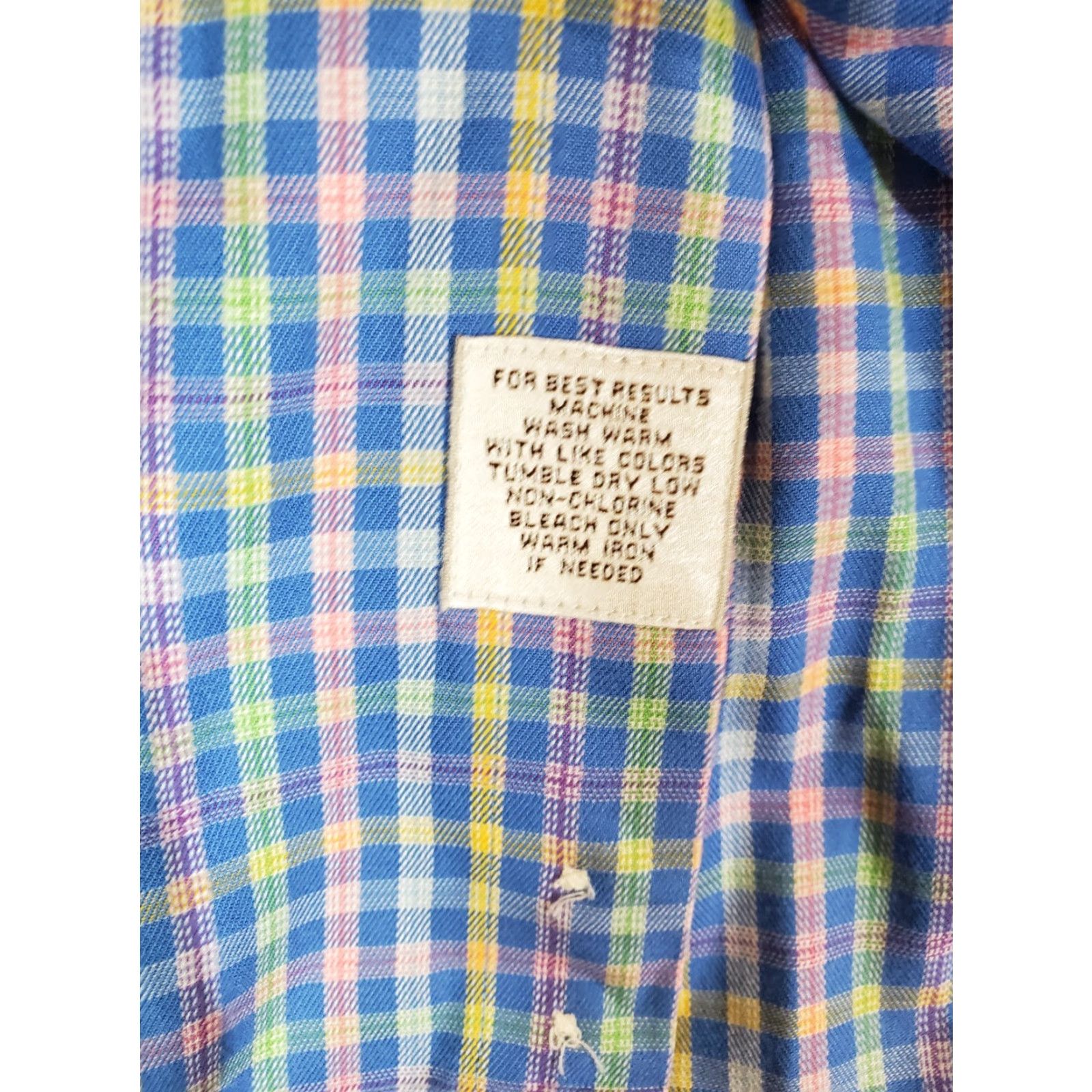 Peter Millar Peter Millar Signature Mens XL Long Sleeve Button-up Shirt Plaid 100% Cotton Size US XL / EU 56 / 4 - 5 Thumbnail