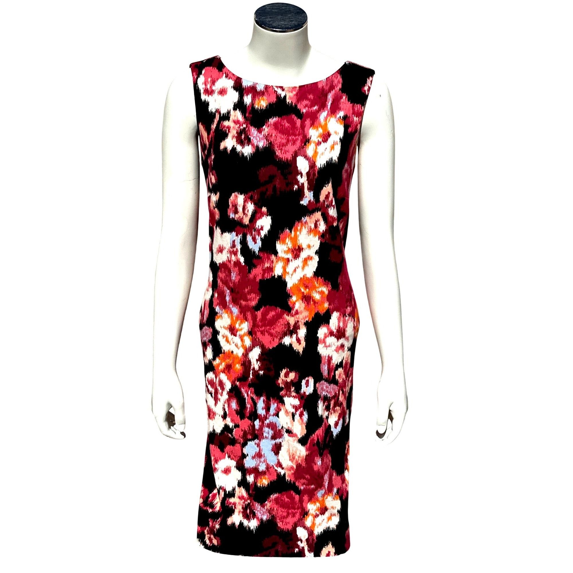 Chicos Chicos Artwear Abstract Floral Print Ponte Shift Sheath Dres Size S / US 4 / IT 40 - 1 Thumbnail