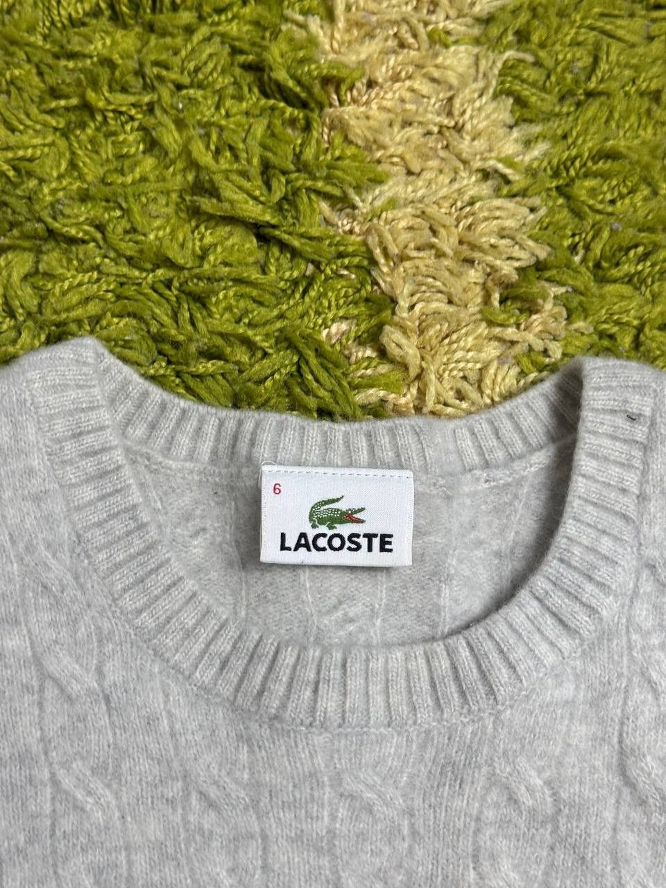 Lacoste × Vintage 🇫🇷 Vintage 90s Lacoste Wool Sweater made in France Rare Retro Size US M / EU 48-50 / 2 - 3 Thumbnail