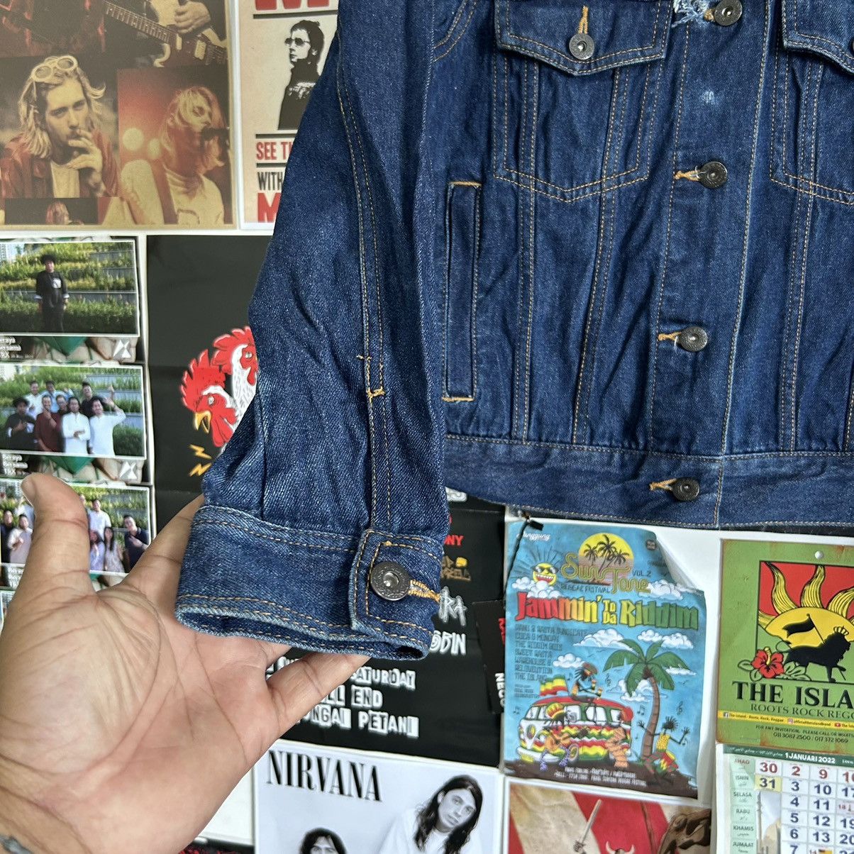 Vintage Vintage GU Denim Distressed Denim Jacket Size M / US 6-8 / IT 42-44 - 4 Thumbnail