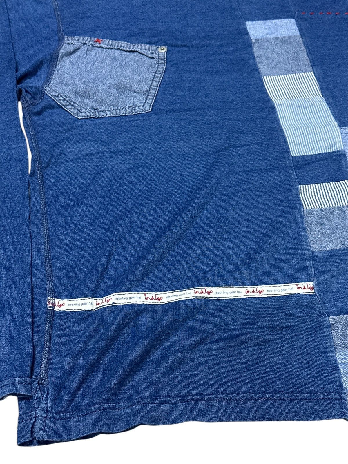 Issey Miyake Hai sporting gear blue indigo sashiko patchwork . Size US M / EU 48-50 / 2 - 8 Thumbnail