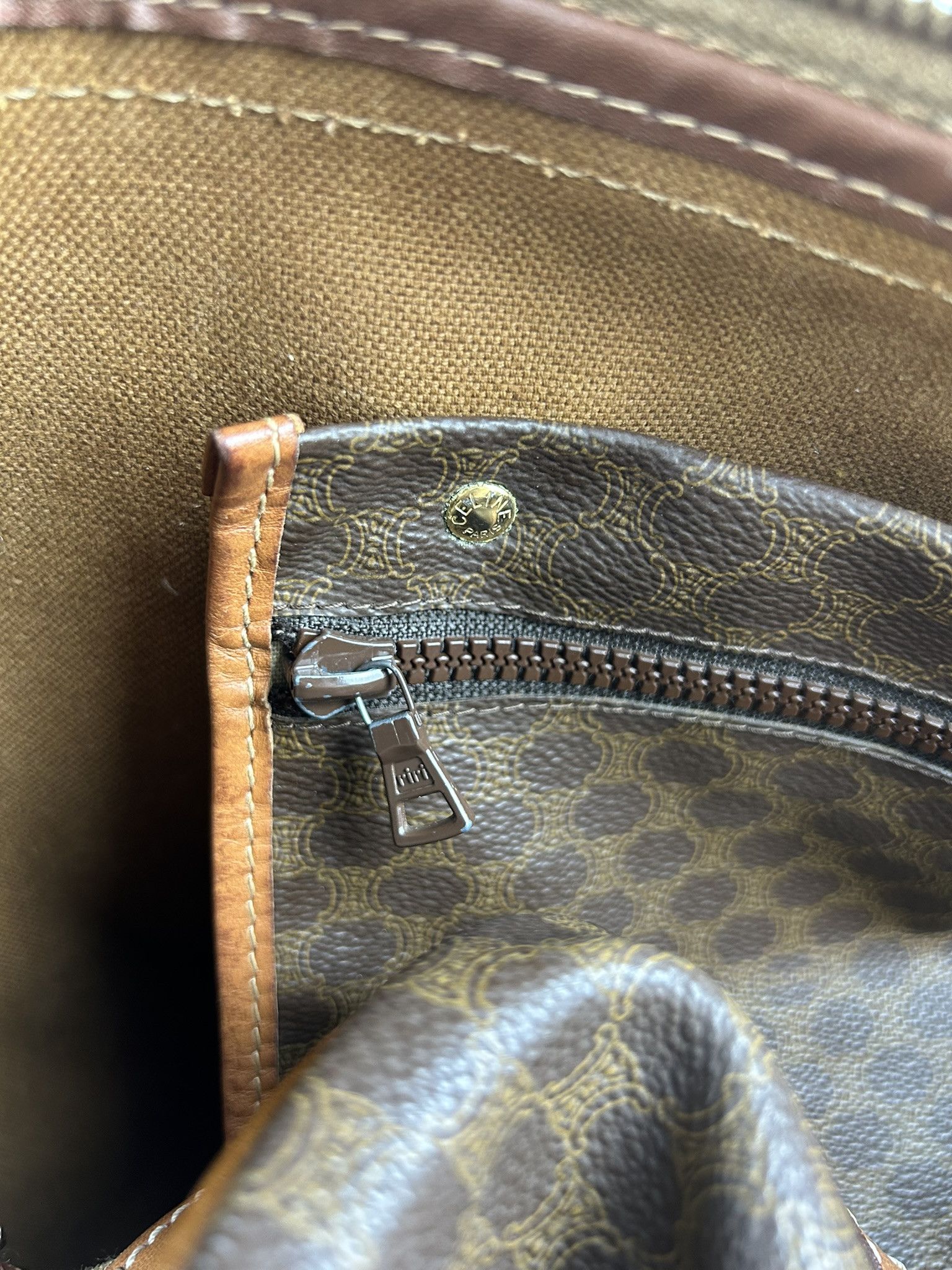 Celine Vintage 90s Celine macadam monogram boston bag Size ONE SIZE - 18 Thumbnail