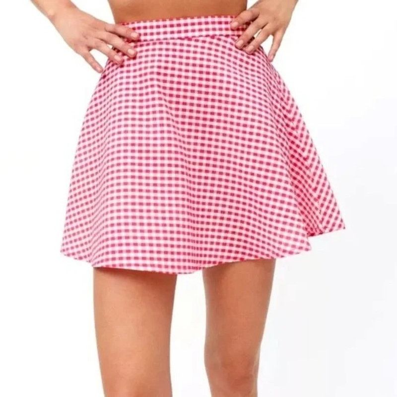 Urban Outfitters URBAN OUTFITTERS Mini Skater Skirt Pink Womens Medium Size 30" / US 8 / IT 44 - 1 Thumbnail