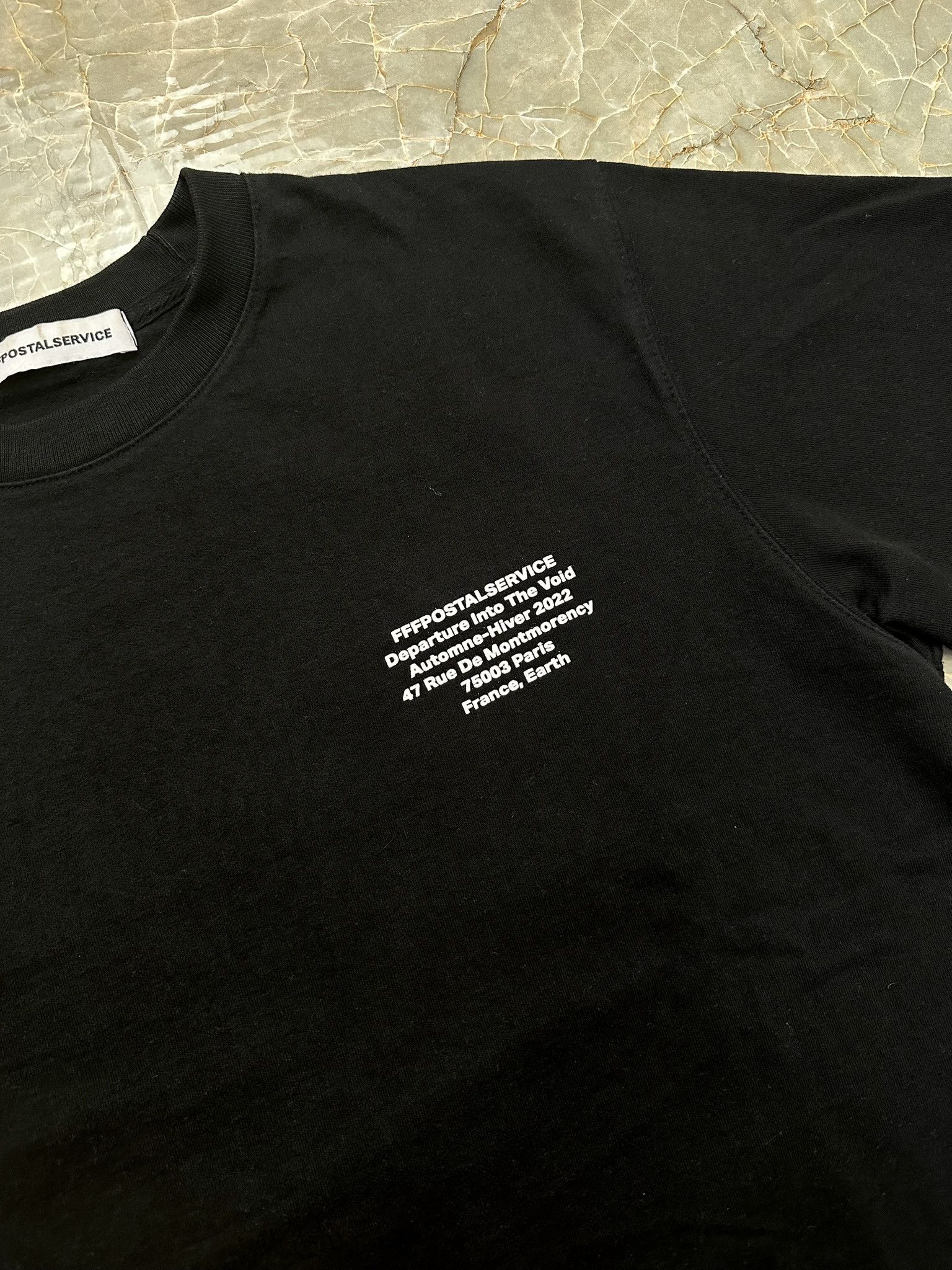 FFFPOSTALSERVICE AW22 Departure Into The Void Tee Size US XL / EU 56 / 4 - 4 Thumbnail