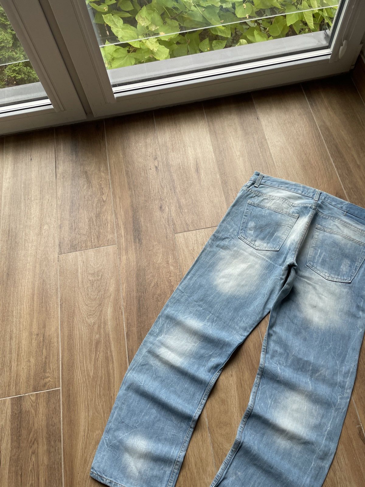 Vintage Vintage Baggy Jeans Japanese Washed Avant Garde Y2K Hype Size US 34 / EU 50 - 7 Thumbnail