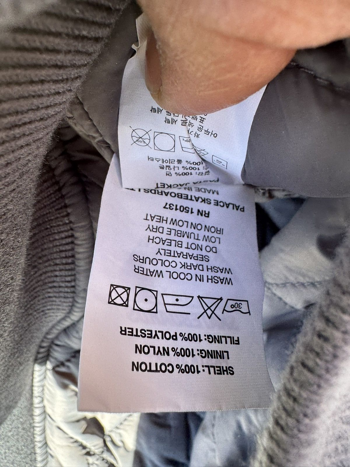 Palace Palace Pasta Jacket Gray (Size Large) Size US L / EU 52-54 / 3 - 18 Thumbnail