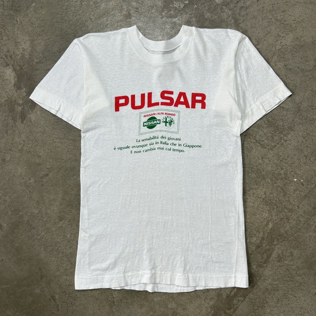 Vintage 1990s Pulsar Nissan Alfa Romeo Tee Size US S / EU 44-46 / 1 - 2 Thumbnail