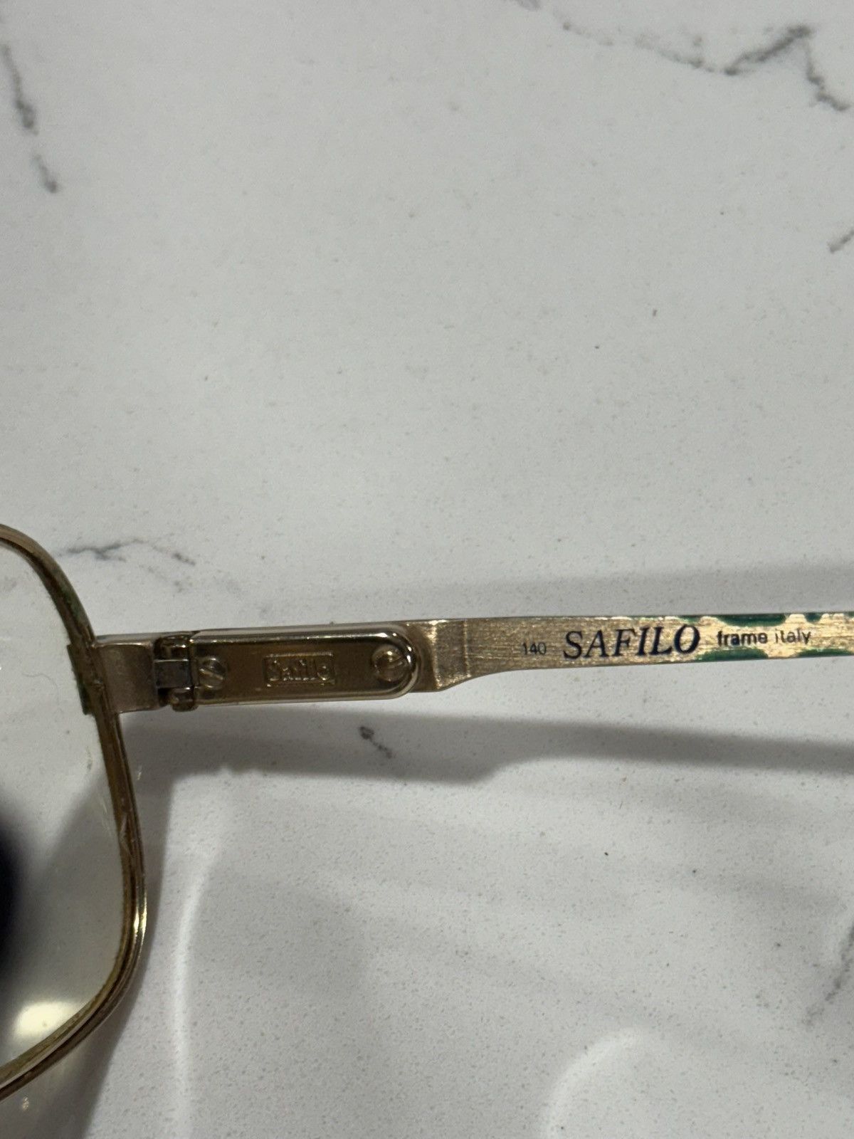 Safilo RARE Vintage AVIATORS by Safilo Elasta 3009 EYEGLASSES FRAME Size ONE SIZE - 20 Thumbnail
