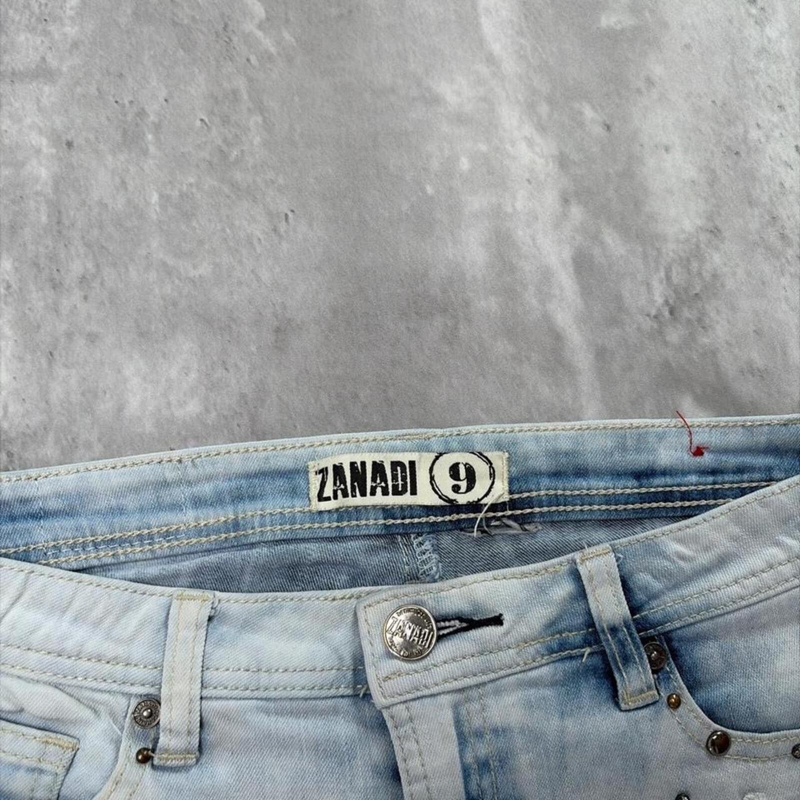 Other Y2K Light Wash Zanadi Grunge Gothic Denim Shorts Size 32" / US 10 / IT 46 - 5 Thumbnail