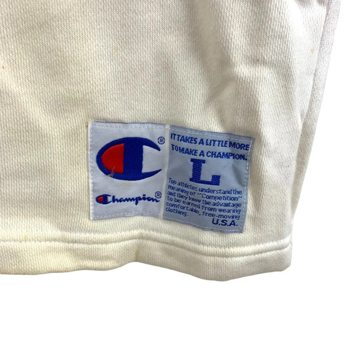 Champion Vintage CHAMPION USA ATHLETIC Striped V Neck Sweatshirt Size L / US 10 / IT 46 - 8 Thumbnail