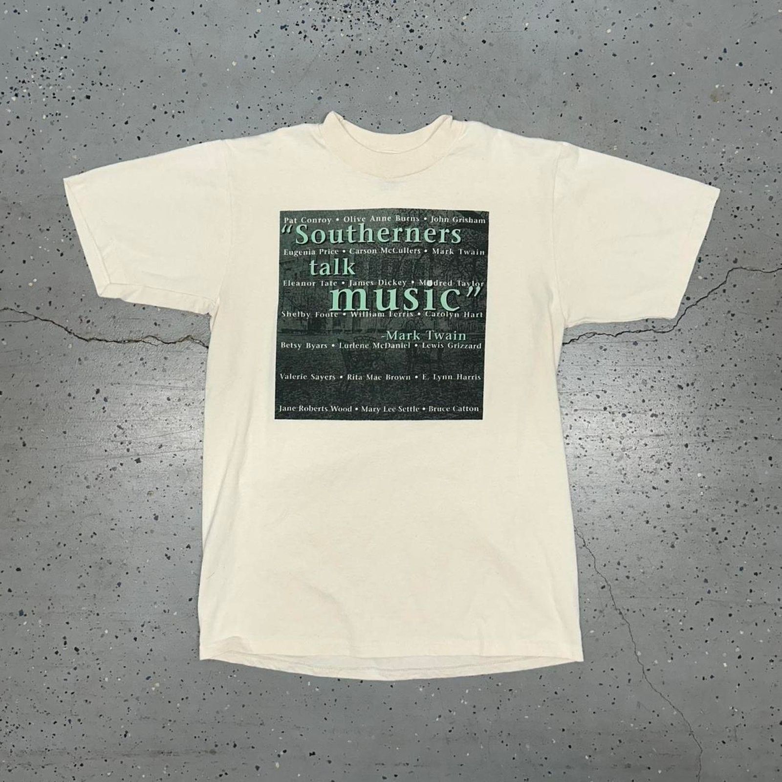 Jerzees vintage 90s single stitch t-shirt “southern talk music” Size US M / EU 48-50 / 2 - 1 Thumbnail