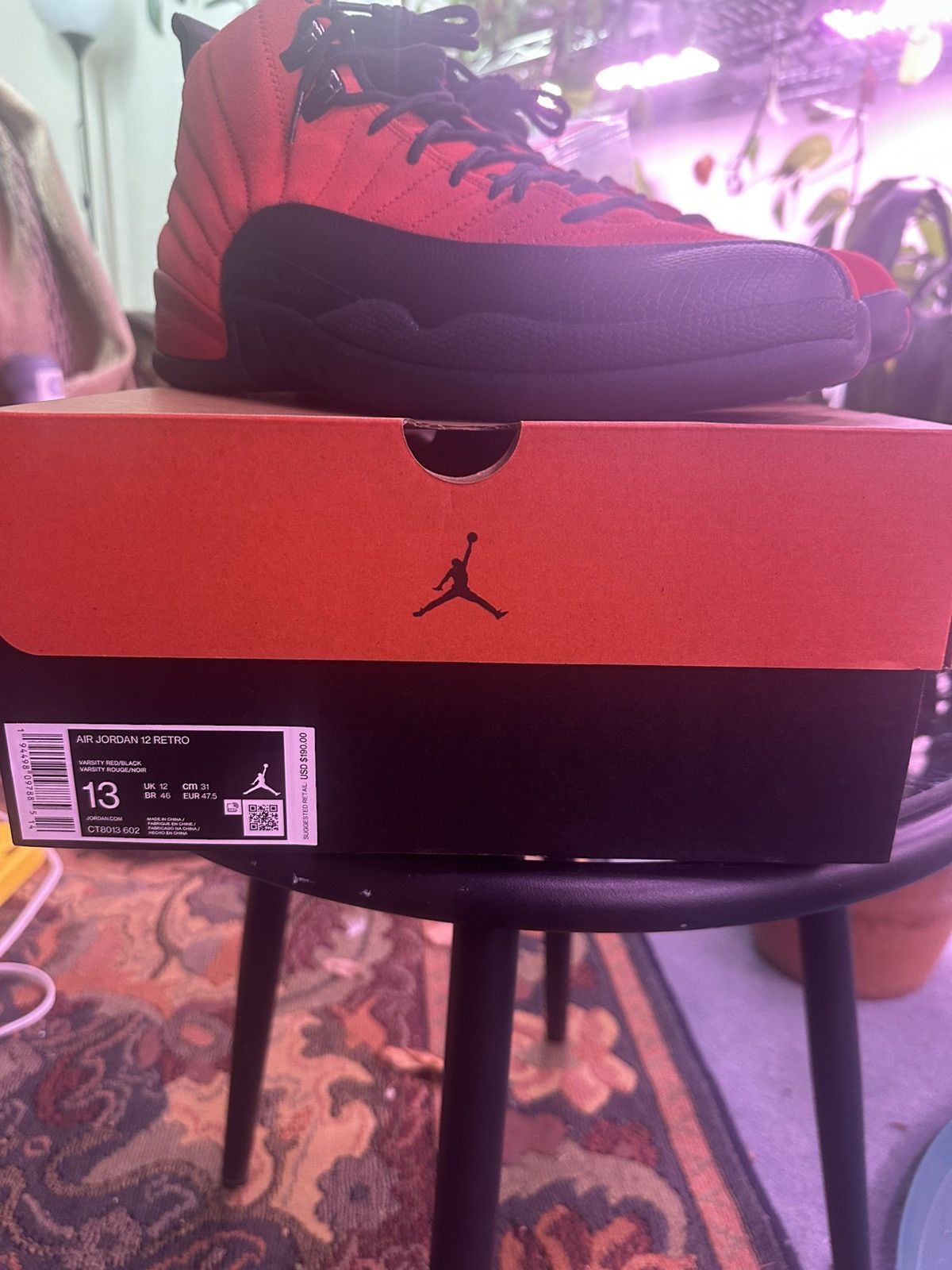 Jordan Brand Jordan 12 Retro “Reverse Flu Game” Size US 13 / EU 46 - 8 Thumbnail