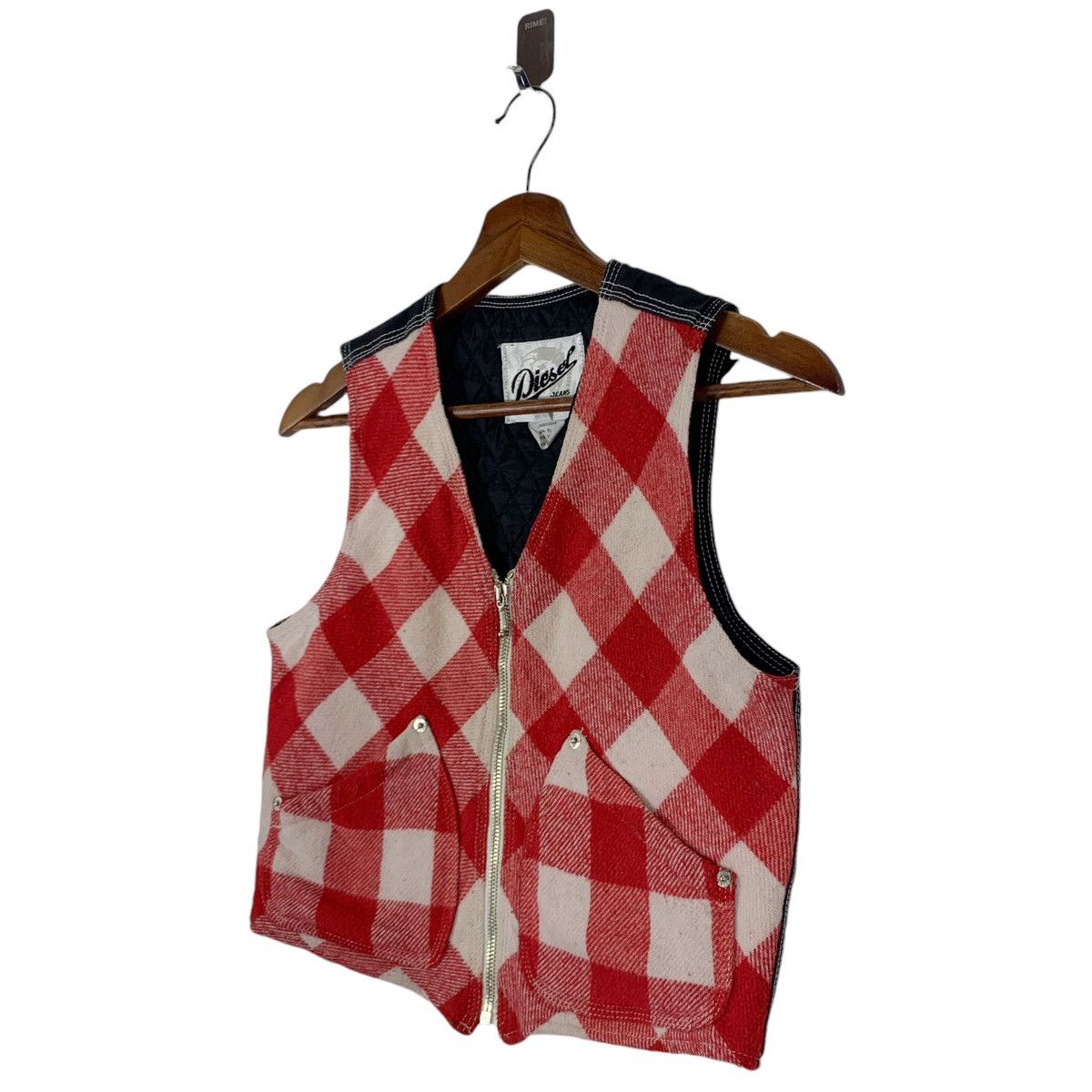 Diesel Vintage Diesel Jeans Company Tartan Vest Jacket Size M / US 6-8 / IT 42-44 - 2 Thumbnail