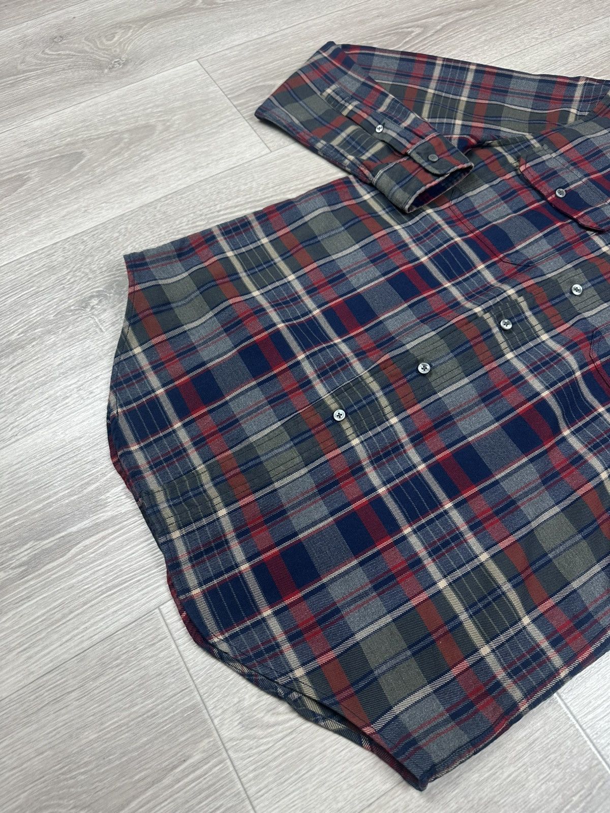 Flannel × Lacoste Vintage Lacoste Flannel Checkered Shirt Button Up Size US L / EU 52-54 / 3 - 7 Thumbnail