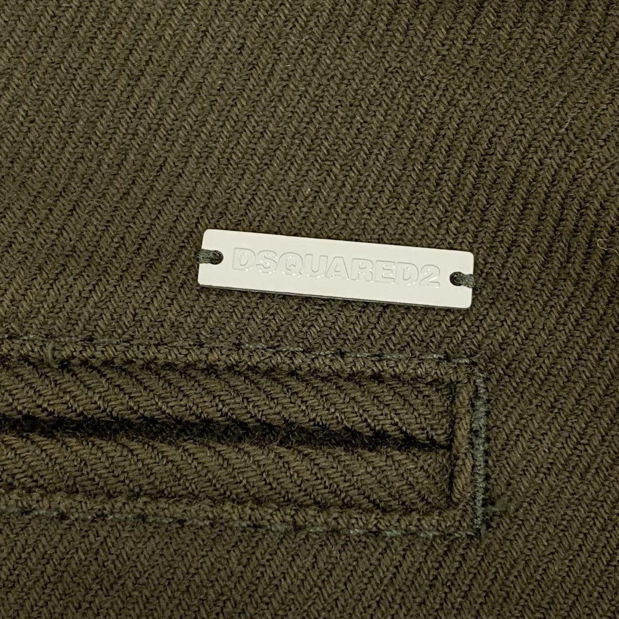 Dsquared2 Dsquared2 Green Wool Blend Casual Pants K26WX Size 28" / US 6 / IT 42 - 4 Thumbnail