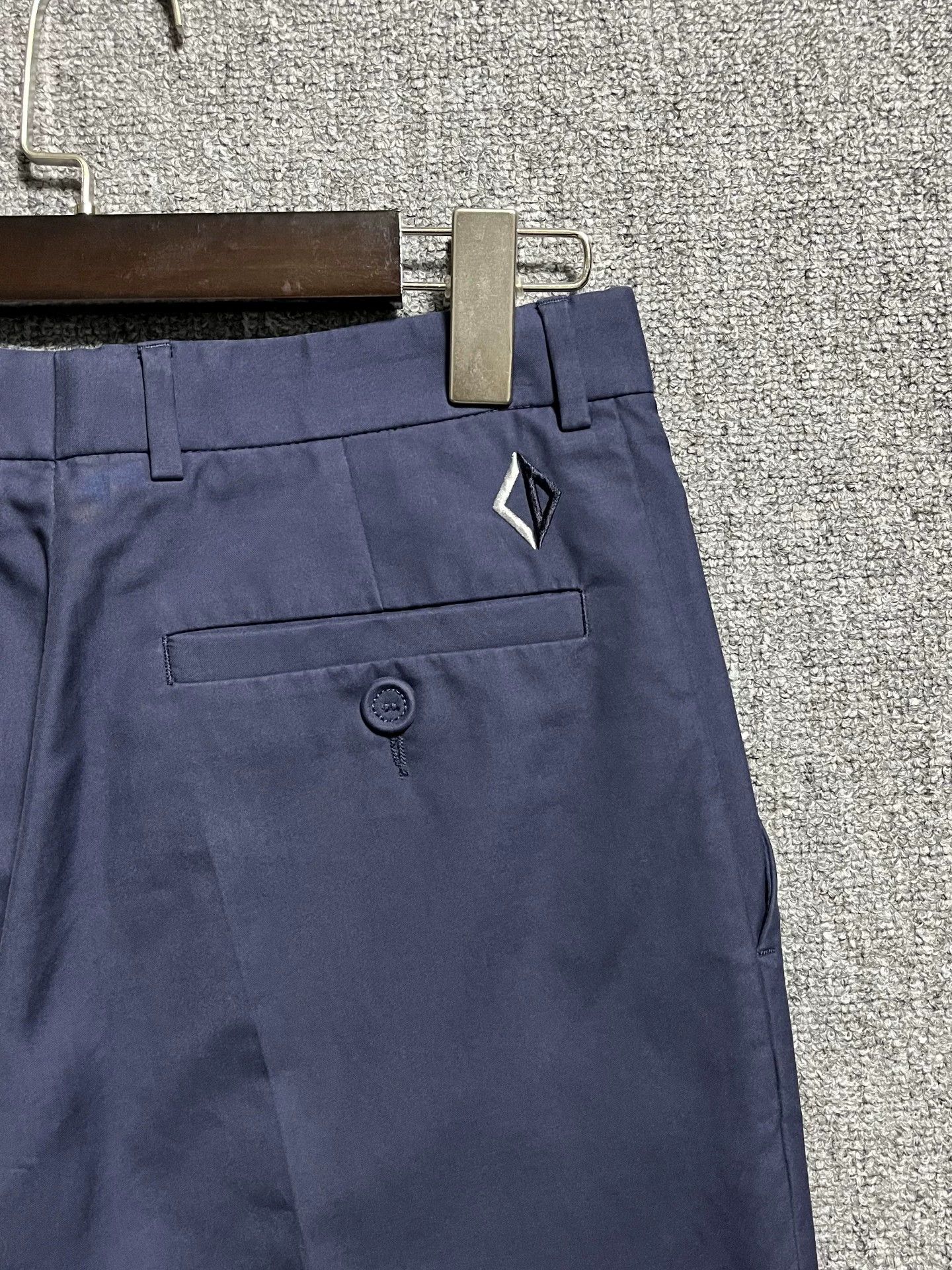 Dior Dior Men's 44 Navy Blue Cuffed Cropped Chino 23FW Size US 28 / EU 44 - 4 Thumbnail