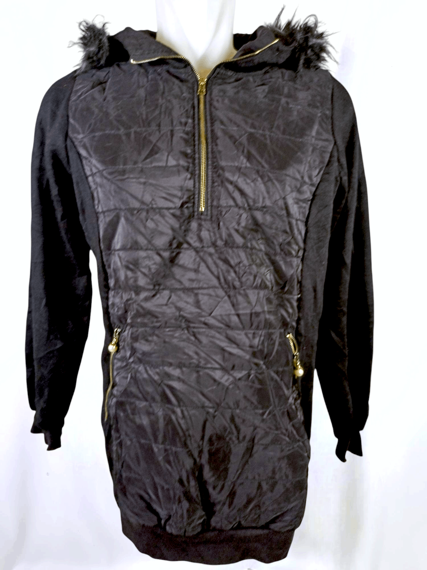 Other Crazy Black Half Zipper Fur Hoodie Lgb Style Size US L / EU 52-54 / 3 - 23 Thumbnail