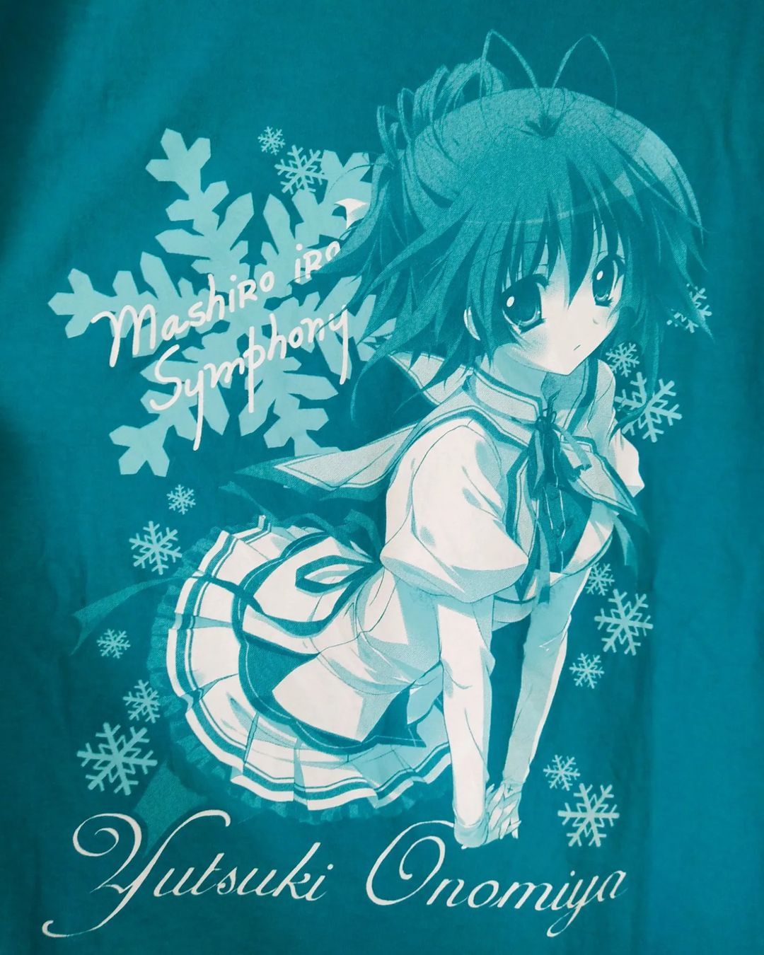 Anime × Japanese Brand Mashiroiro Symphony Double Sided Big Print Anime Tees Size US L / EU 52-54 / 3 - 5 Thumbnail