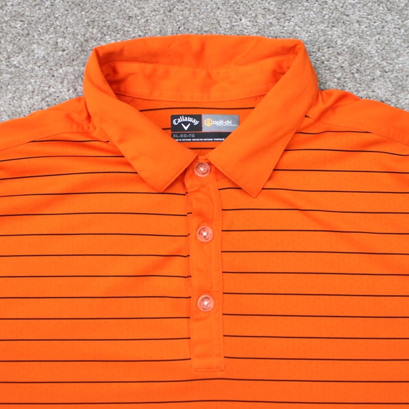 Callaway Callaway Opti-Dri Polo Shirt Mens XL Orange 100% Polyester Short Sleeve Golf Shirt Polo Shirt Nike? Size US XL / EU 56 / 4 - 5 Thumbnail
