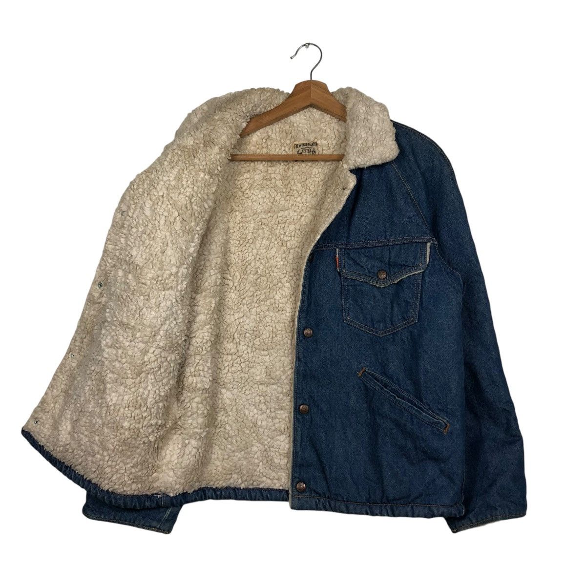 Vintage 🔥VINTAGE DENIM BIKER JACKET BIG JOHN SHERPA TOYO ENTERPRISE Size US L / EU 52-54 / 3 - 11 Thumbnail