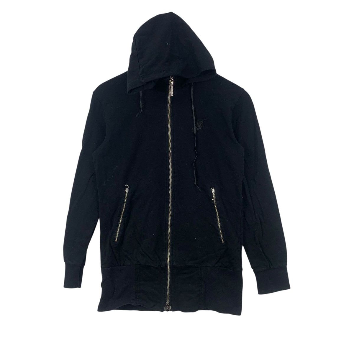 Other JUNMEN TAKAHASHI JAPAN Black Rose Zipper Hoodie Sweatshirt Size S / US 4 / IT 40 - 4 Thumbnail