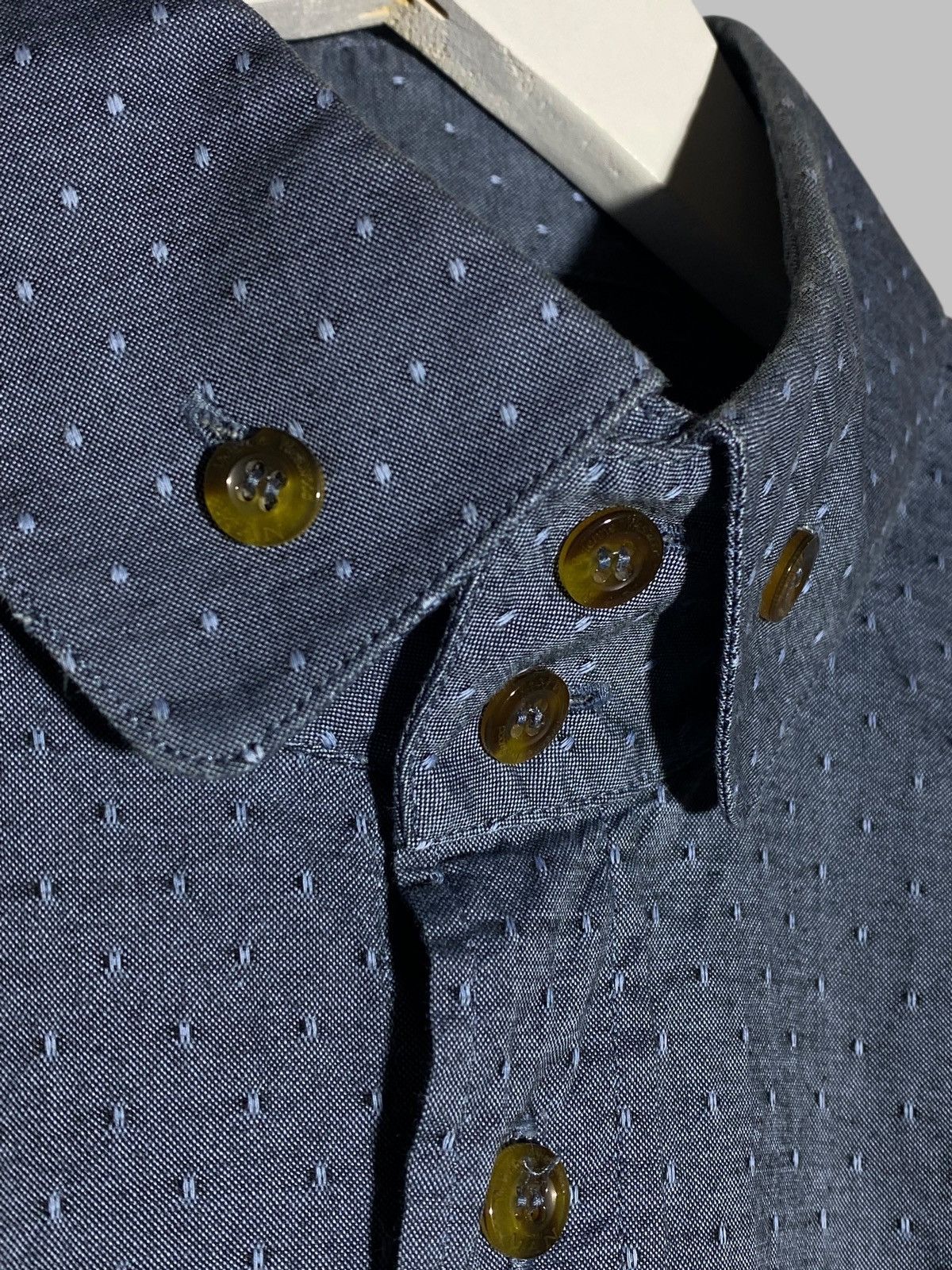 Vivienne Westwood Vivienne Westwood Denim Blue Long Sleeve Button Up Shirt Size US L / EU 52-54 / 3 - 7 Thumbnail