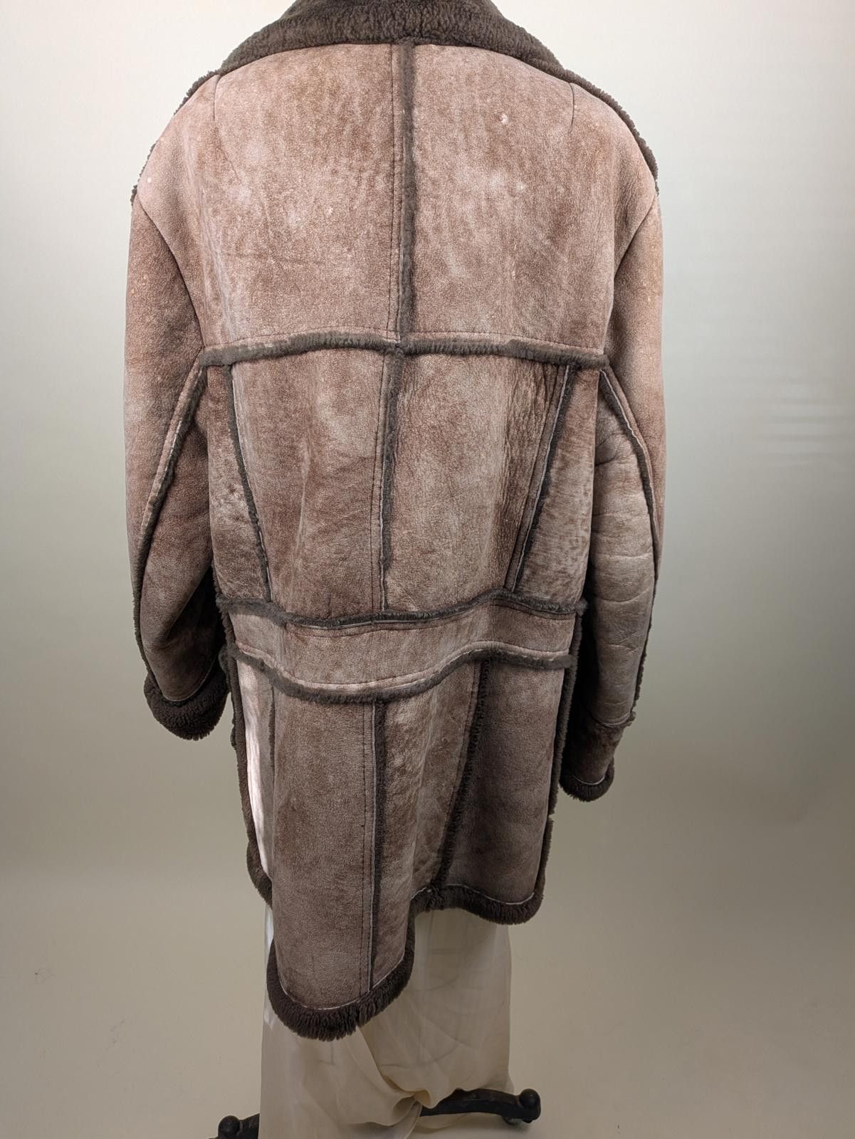 Other 1970's Canadian sheepskin suede patchwork coat Size US L / EU 52-54 / 3 - 5 Thumbnail