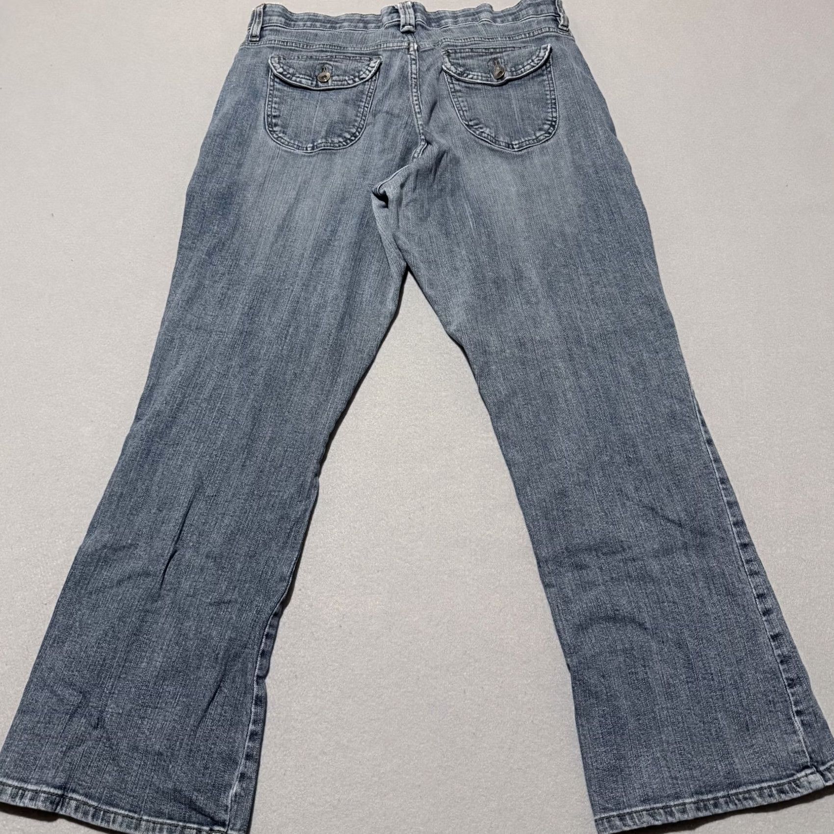 Lee Vintage Lee Jeans Bootcut Blue Denim 33x28.5 Men Regular Comfort Waistband 5-Pocket Style Denim Jeans Brown Logo - City College Theme Size US 33 - 2 Thumbnail
