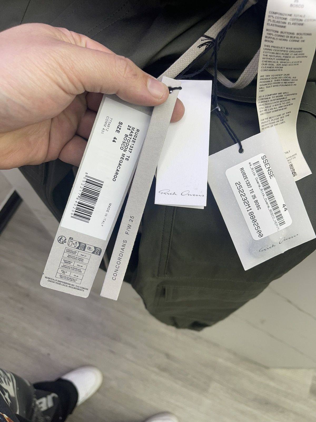 Rick Owens Rick Owens mega cargo pants olive Size US 28 / EU 44 - 6 Thumbnail