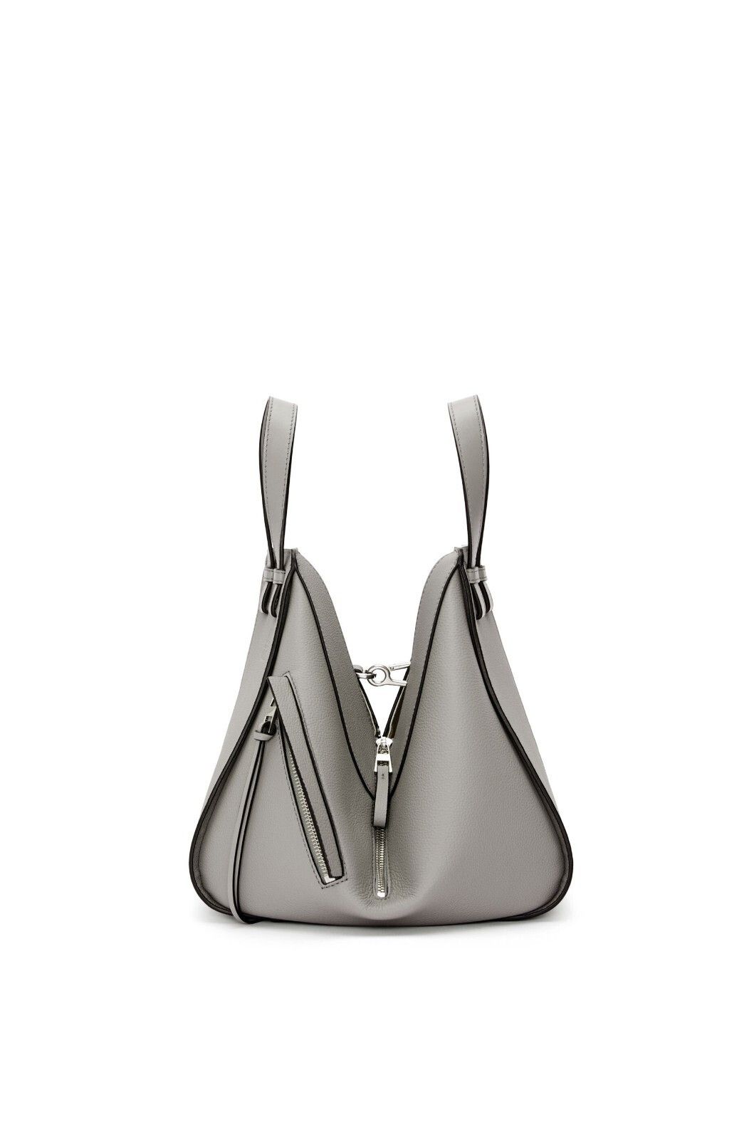 Loewe LOEWE Hammock Small Pearl Grey Grained Leather Handbag Size ONE SIZE - 3 Thumbnail