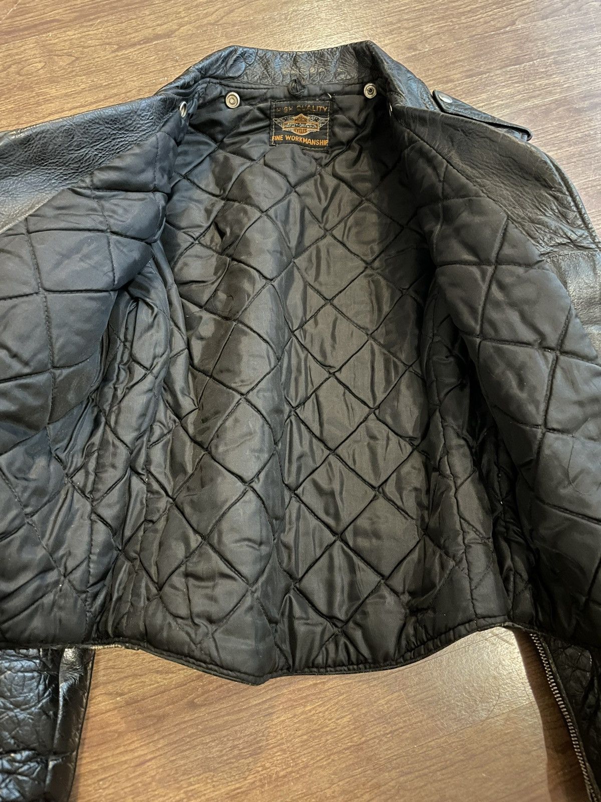 Harley Davidson × Vintage Vintage Harley Davidson HD "royal queen" leather jacket M Size M / US 6-8 / IT 42-44 - 4 Thumbnail