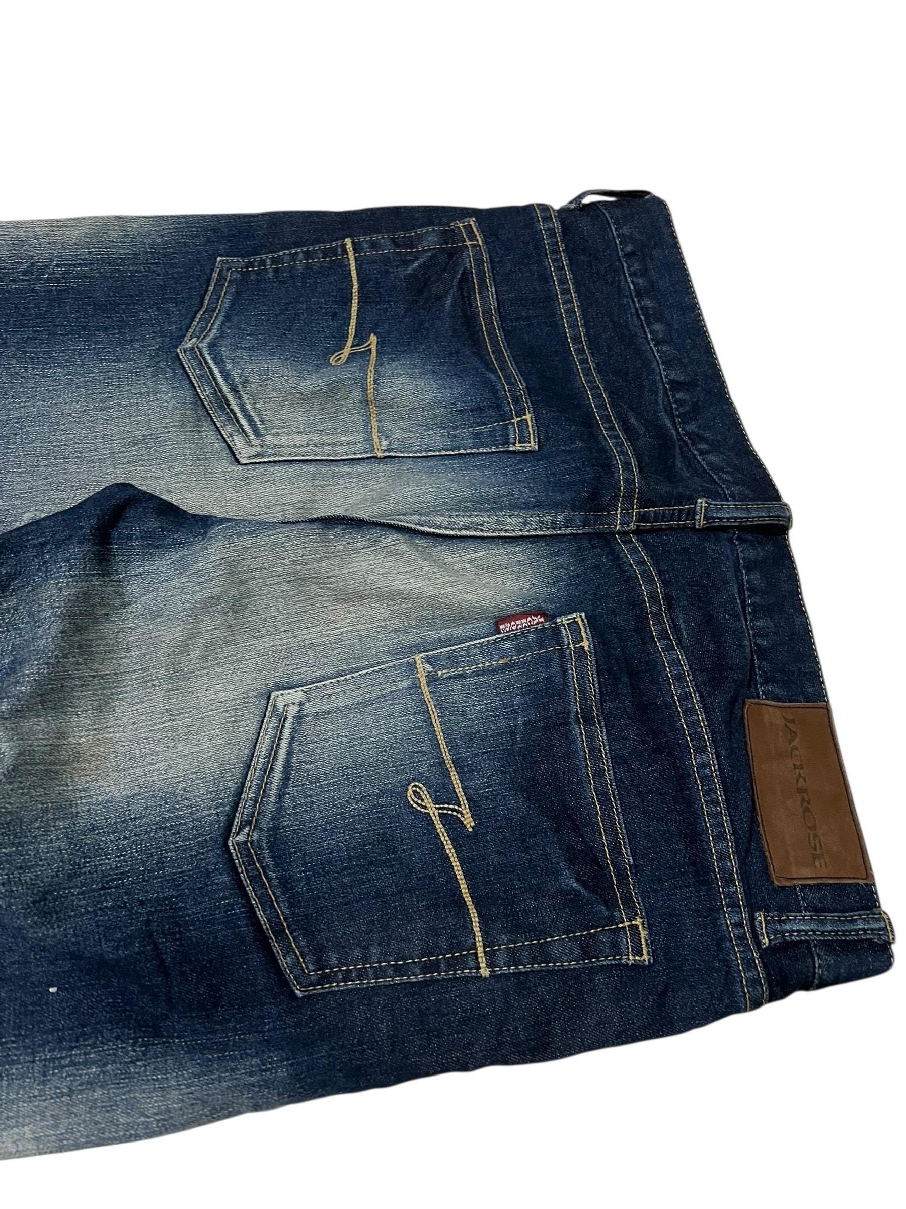 Japanese Brand JackRose Whiskering Jeans