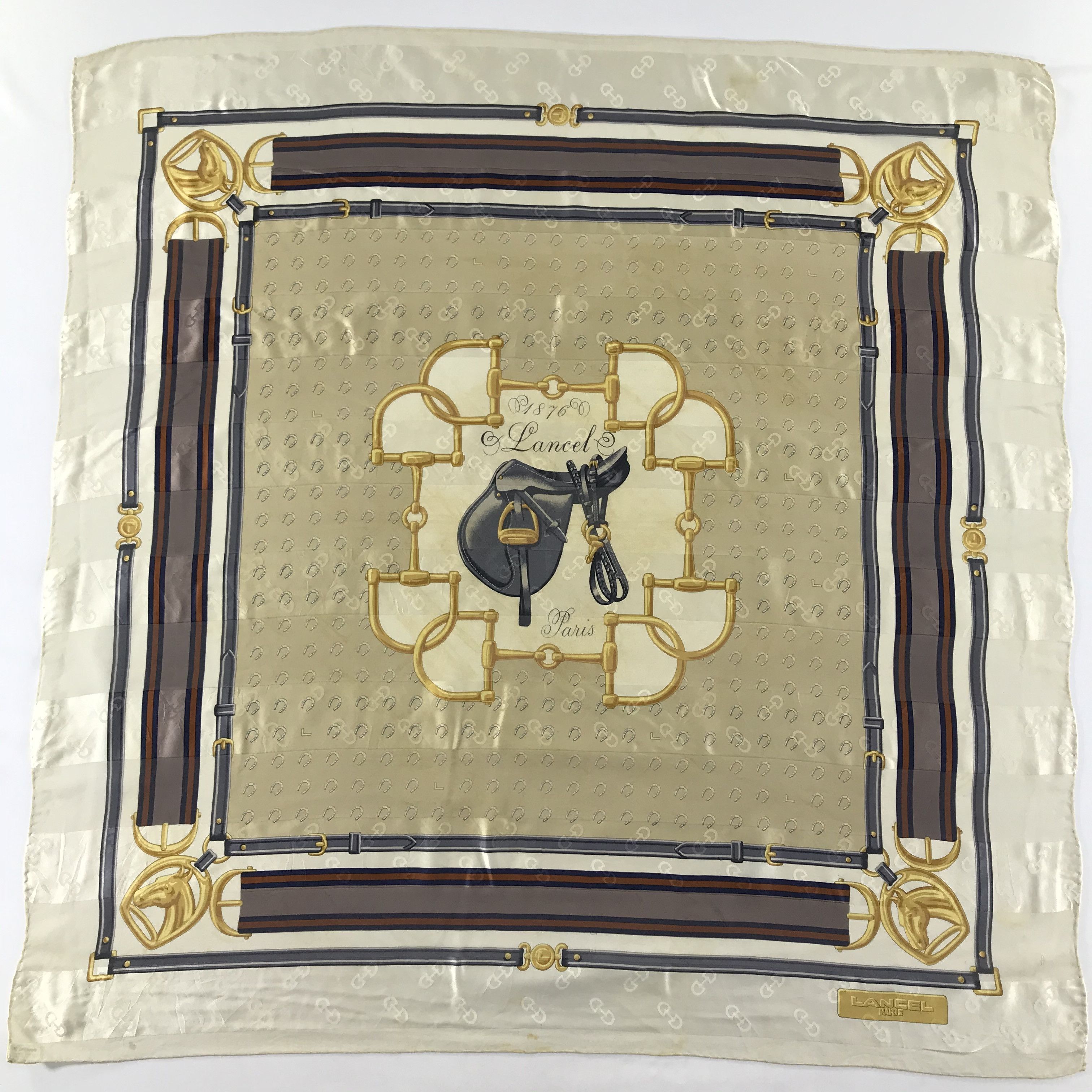 Lancel Vintage Lancel Silk Scarf Size ONE SIZE - 2 Thumbnail
