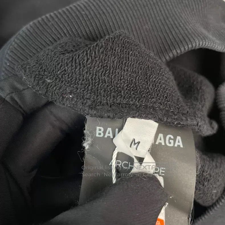 Balenciaga Balenciaga Black hooded sweatshirt Size US M / EU 48-50 / 2 - 9 Thumbnail