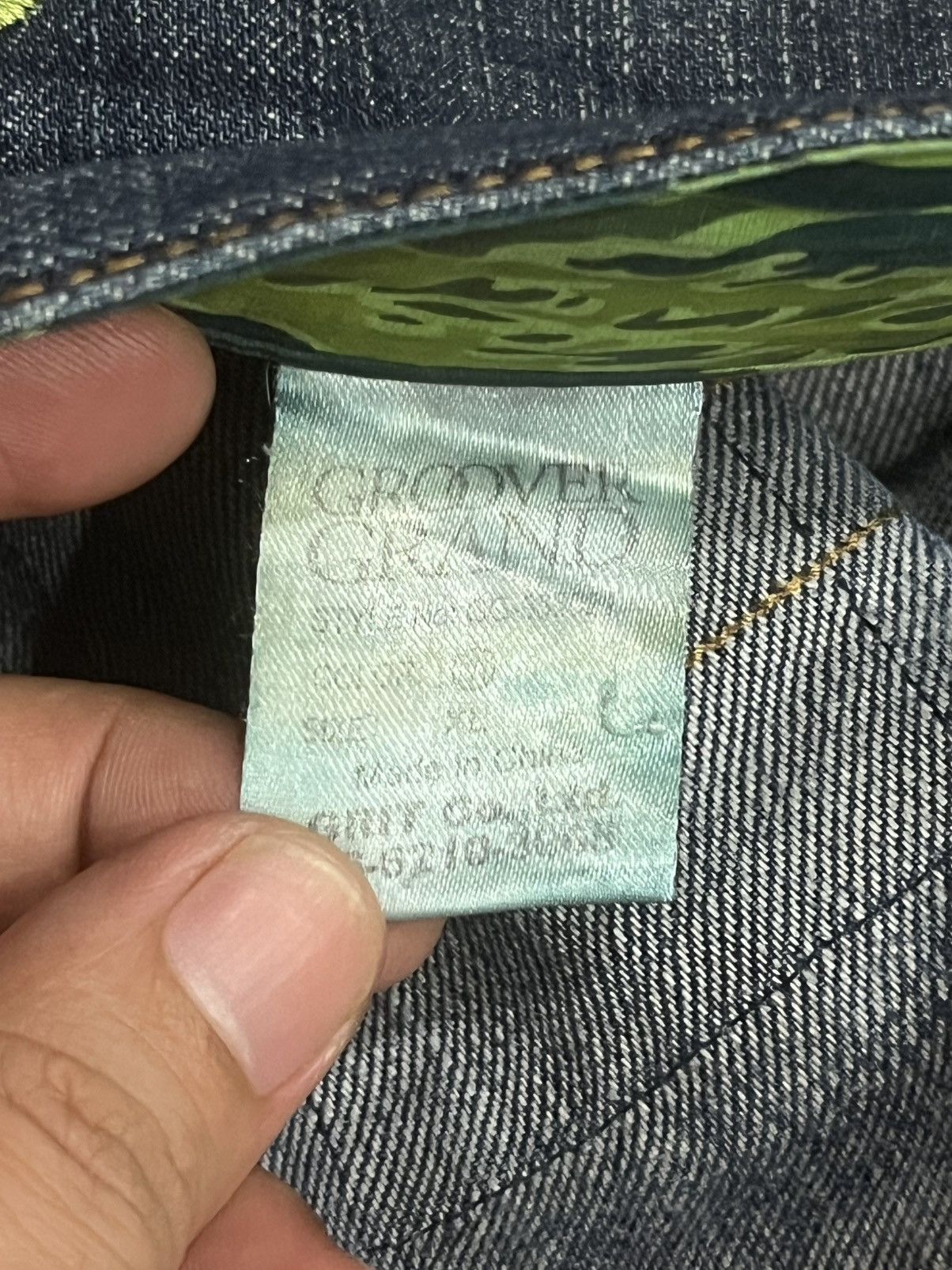 Xlarge Vintage X Large Groover Grand Green Camo Blue Washed Jeans Size US 36 / EU 52 - 21 Thumbnail