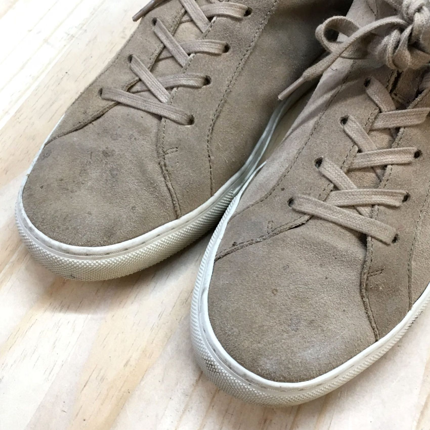 Banana Republic Banana Republic Shoes Mens 11M Sneakers Beige Leather Casual High Top Almond Toe Nike Size US L / EU 52-54 / 3 - 4 Thumbnail