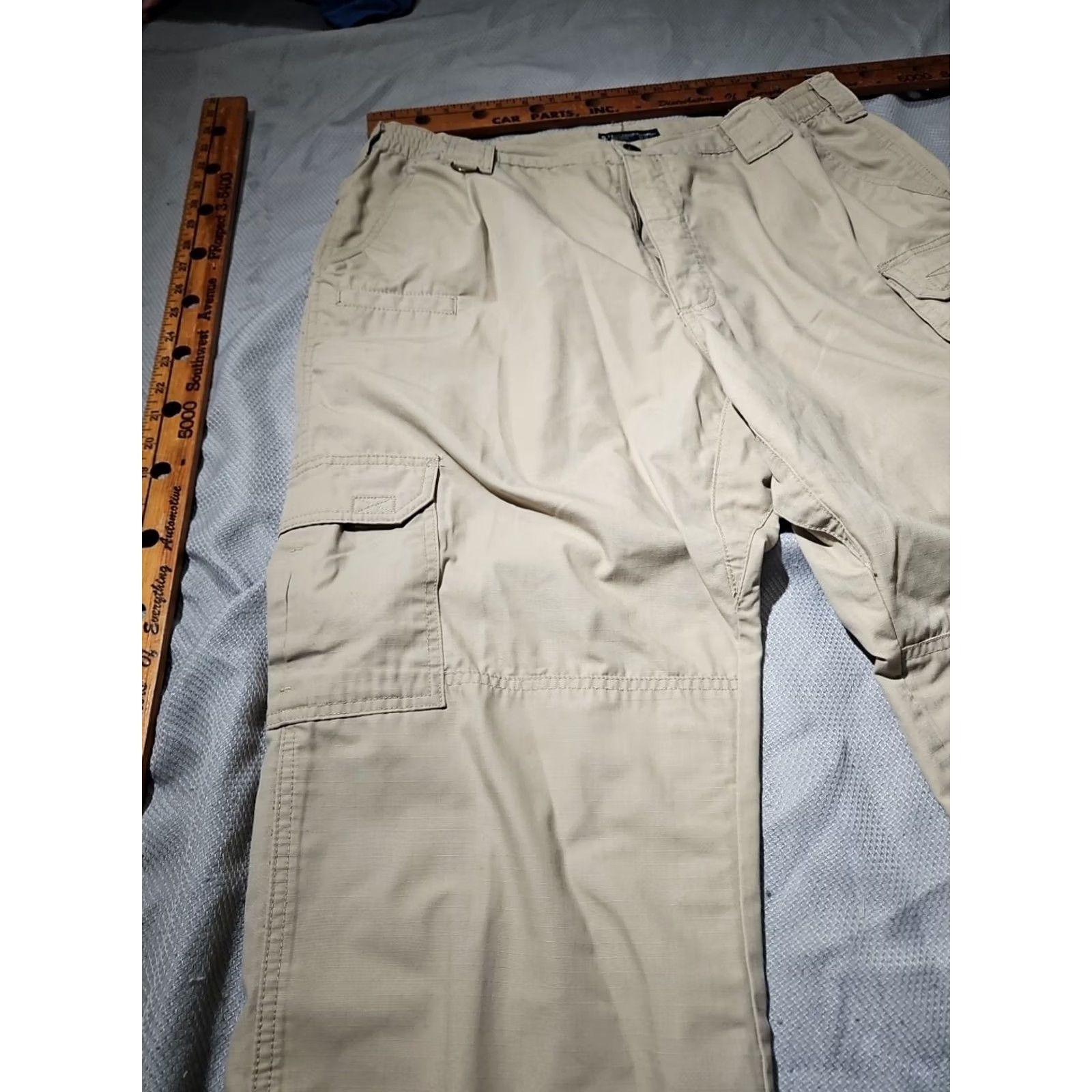 Vintage 511 Tactical Pants Mens 38x32 Beige Taclite Pro Ripstop Cargo Pocket Straight Size US 38 / EU 54 - 4 Thumbnail