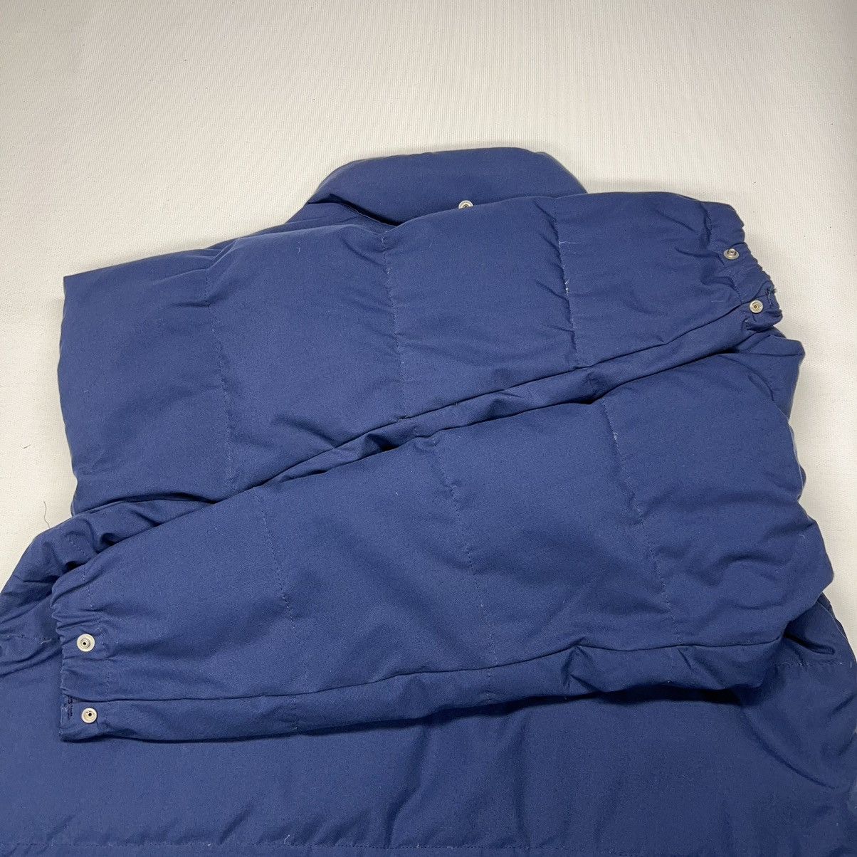 Vintage VTG 10X Down Jacket Blue Puffer Coat Zip Pocket Work Retro Size US XL / EU 56 / 4 - 15 Thumbnail