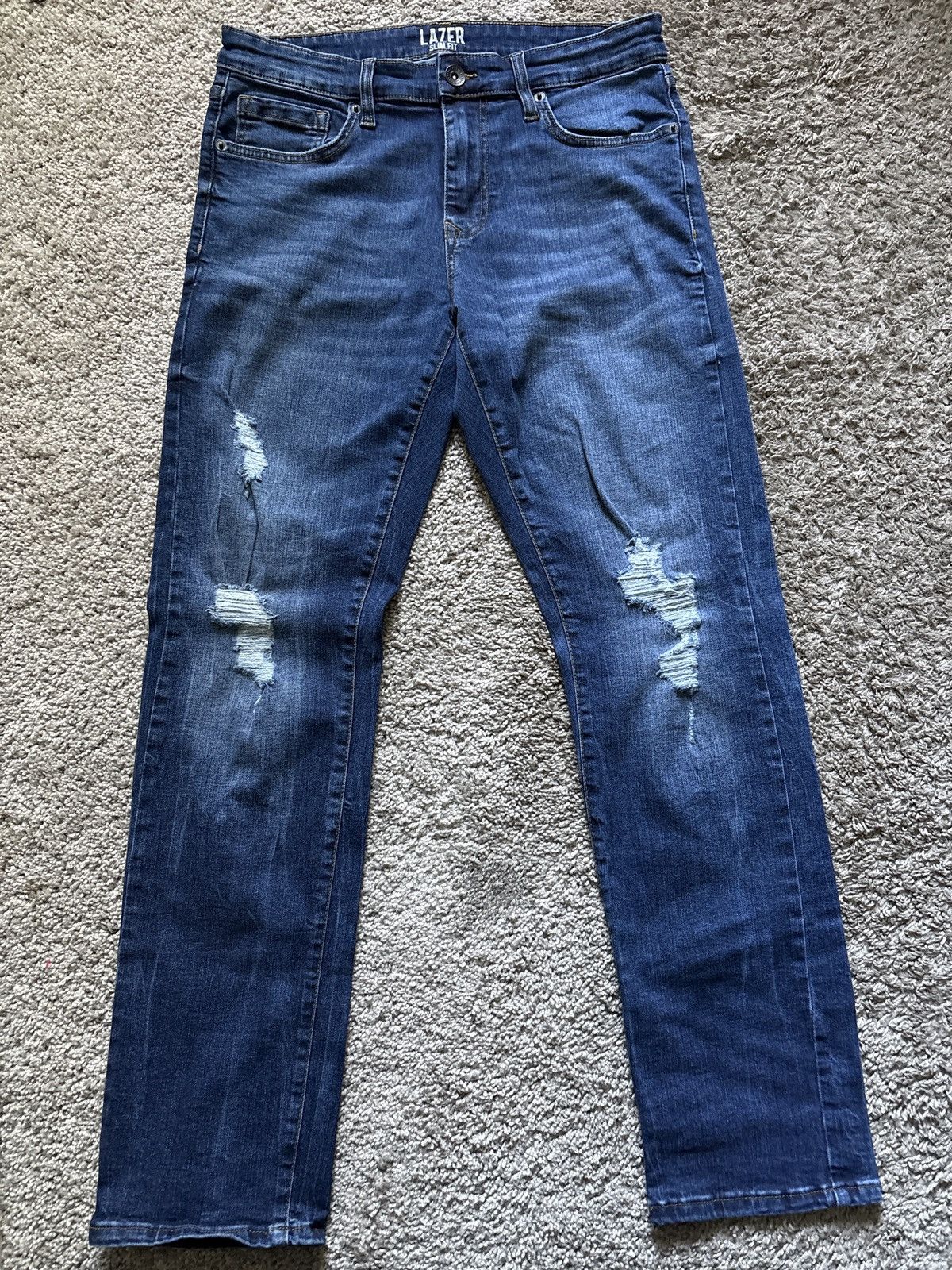 Other Lazer slim fit distressed jeans Size US 31 - 1 Thumbnail