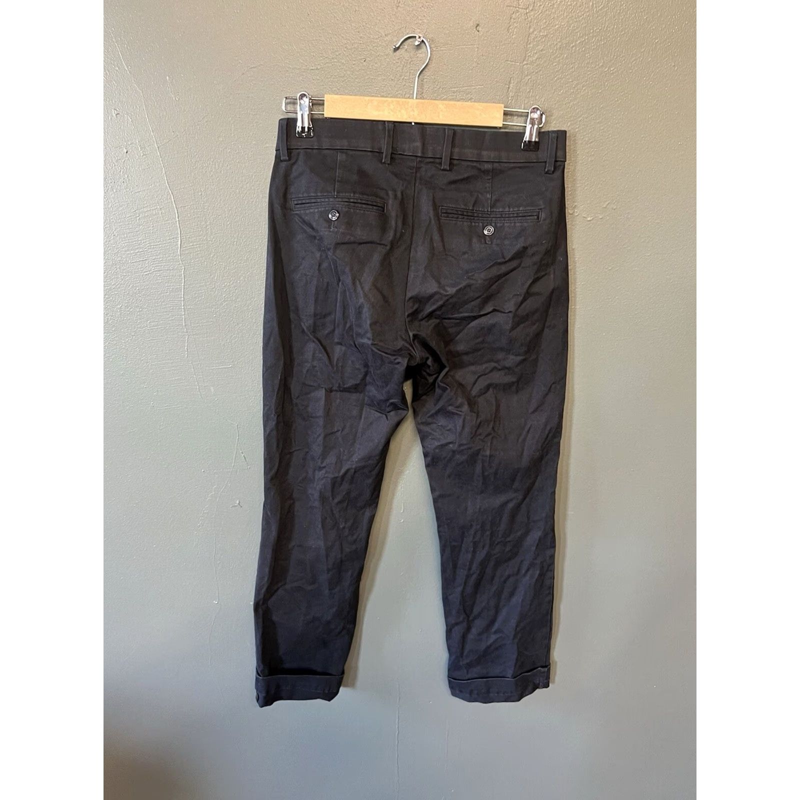 Gap Gap Men Black Chino Straight Pants 30 x 30 Regular Size 30 Black Chino Straight Men Pants Size US 30 / EU 46 - 2 Thumbnail