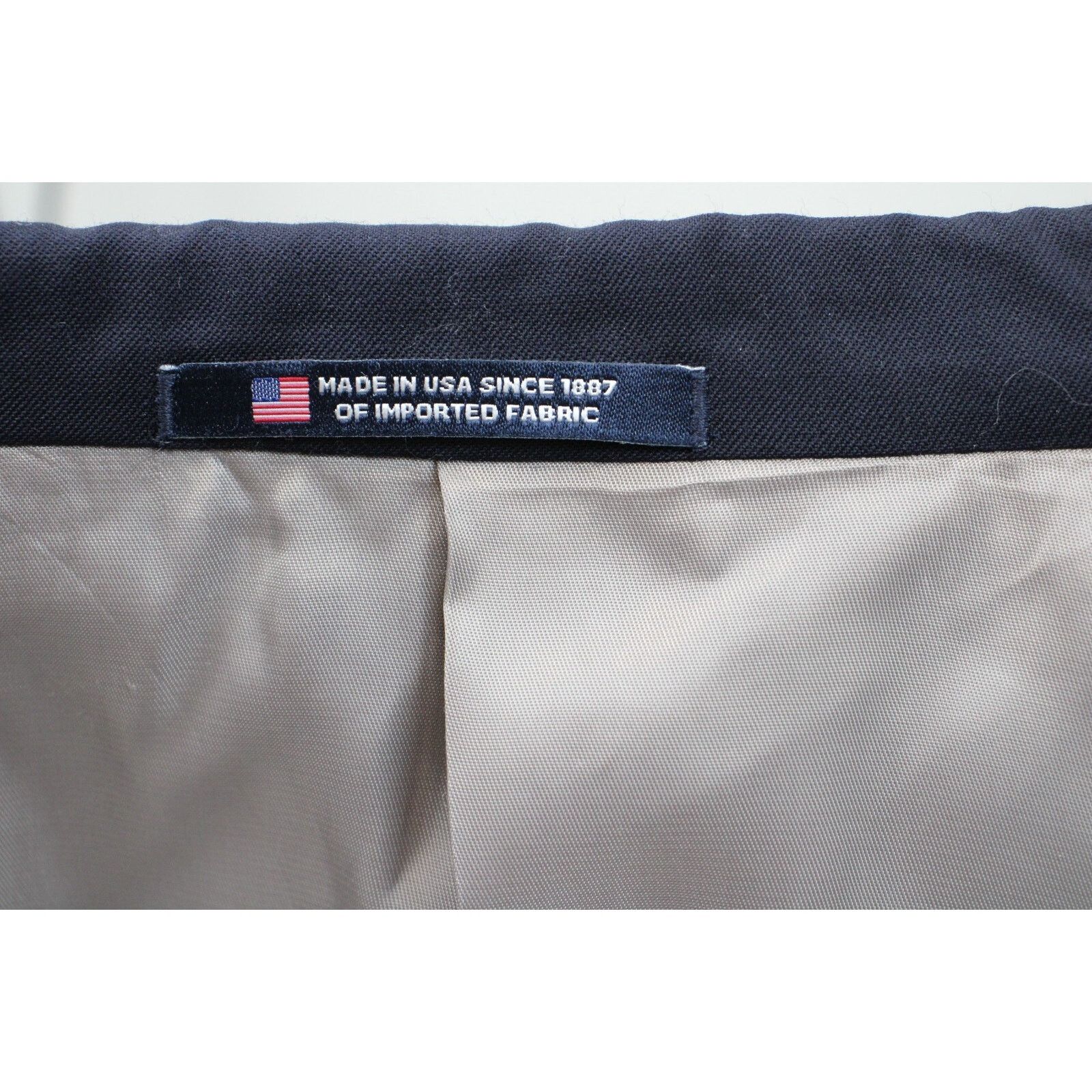 Hart Schaffner Marx Hart Schaffner Marx Blazer Mens 44S Blue Lined 2 Button Size 44S - 4 Thumbnail