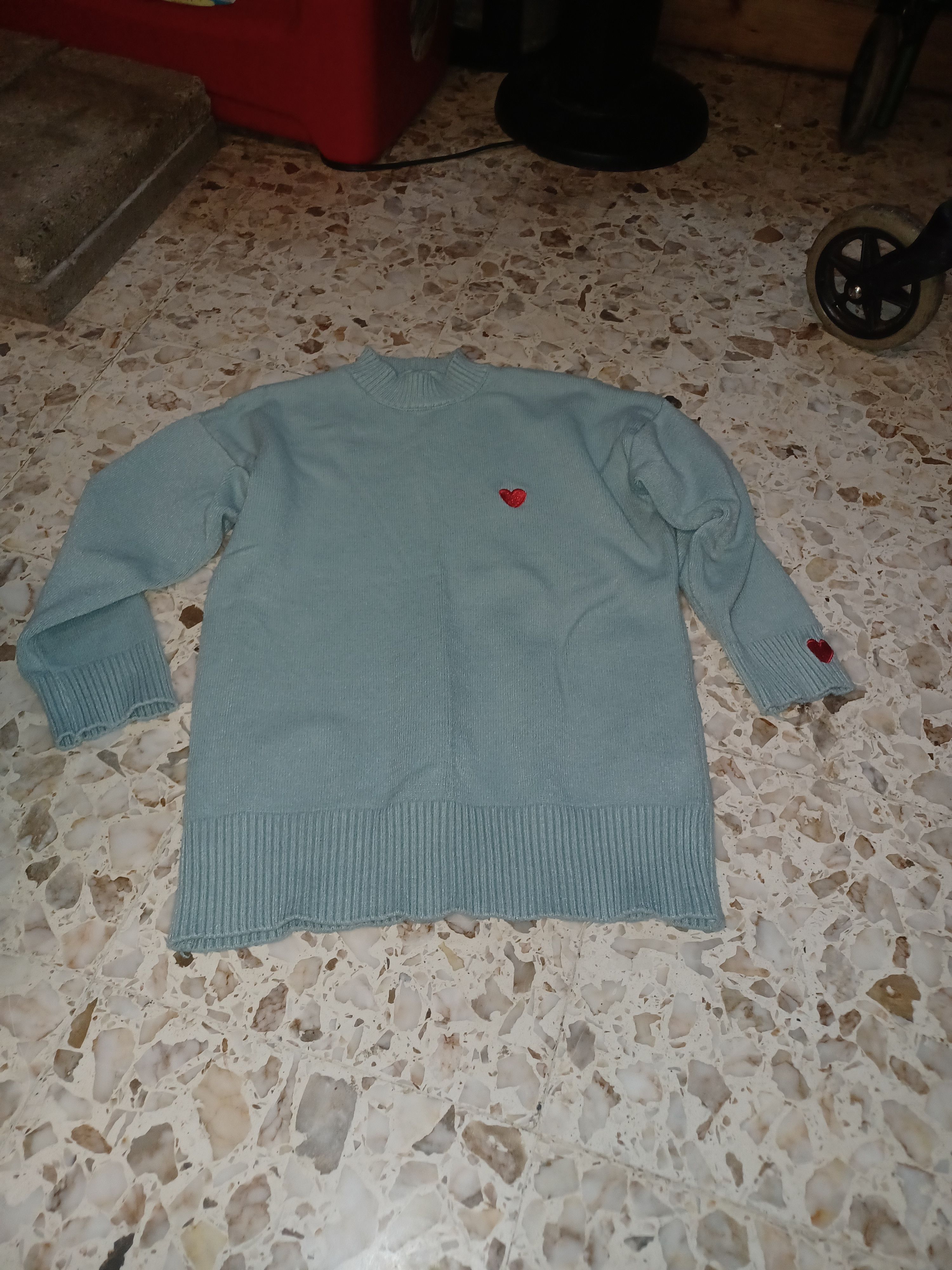 Other Women's Sweater Crew Neck Pullover Small Sea Foam Green Size S / US 4 / IT 40 - 1 Thumbnail