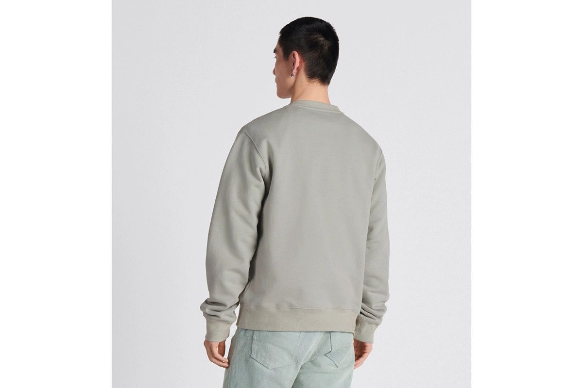 Dior o1w1db11024 Cd Interlaced Relaxed-Fit Sweatshirt in Grey Size US M / EU 48-50 / 2 - 4 Thumbnail