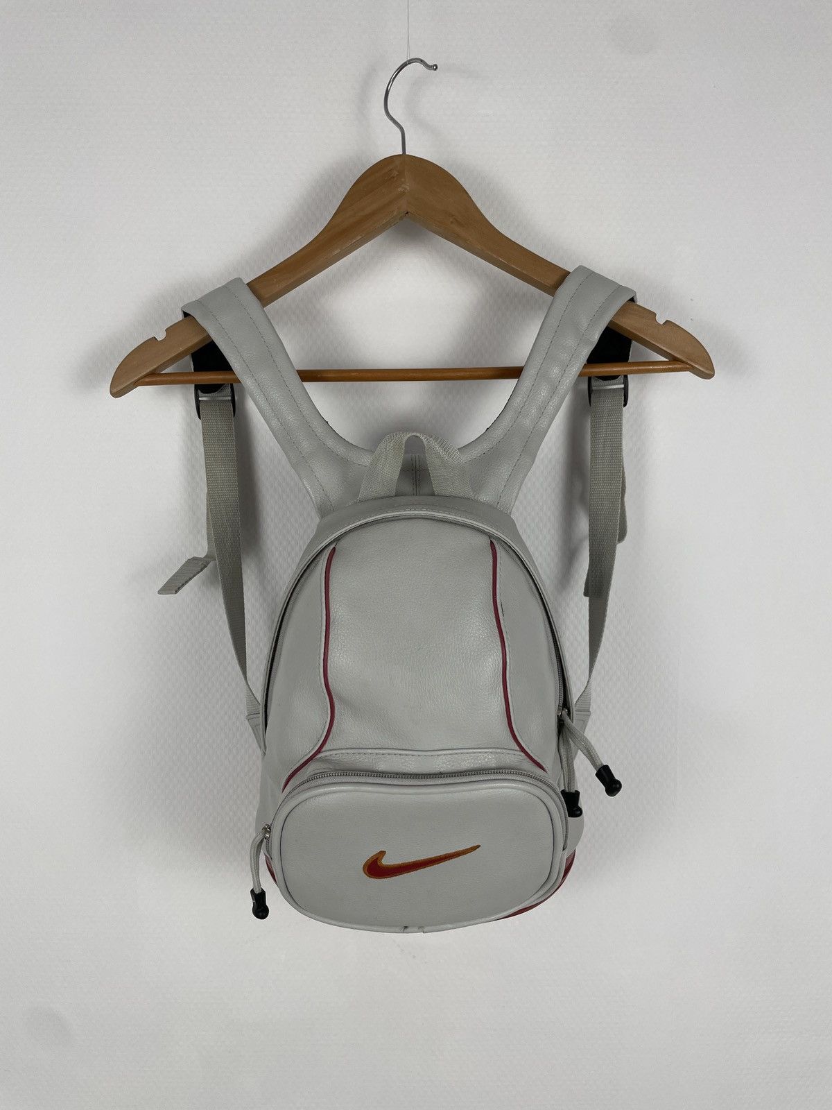 Nike Retro 90’s AIR Leather Bubble Double Big Swoosh Utility Backpack Mini Bag Size ONE SIZE - 16 Thumbnail