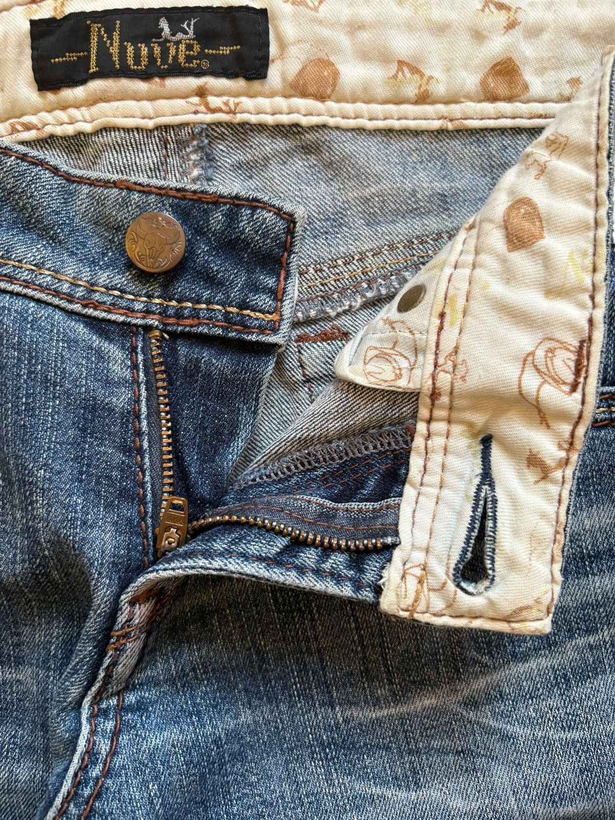 Japanese Brand SALES🔥Vintage Japanese Mud Wash Distressed Flare Jeans Size 30" / US 8 / IT 44 - 9 Thumbnail