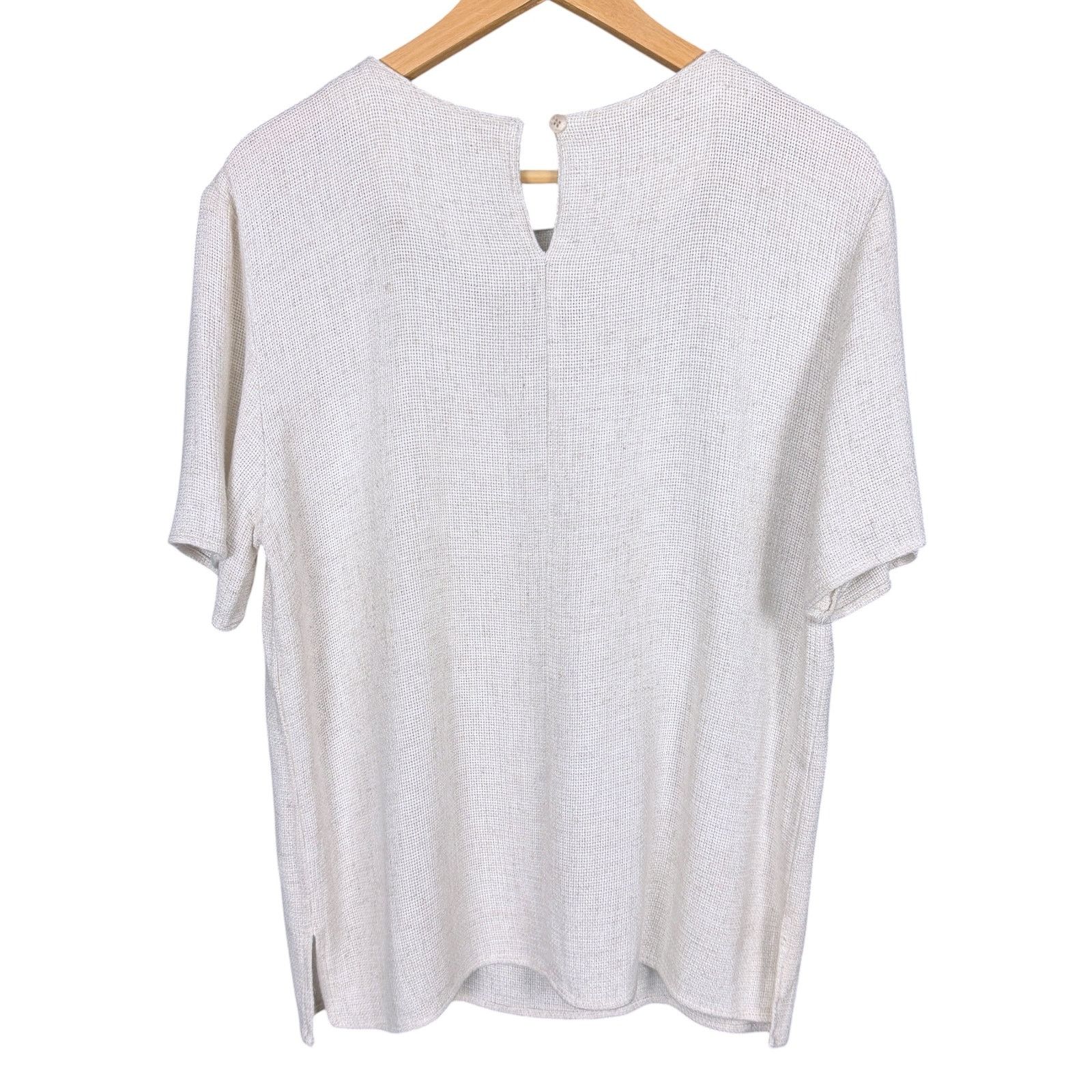 Other Vintage Briggs New York Women's Medium Linen Blend Blouse Size M / US 6-8 / IT 42-44 - 2 Thumbnail