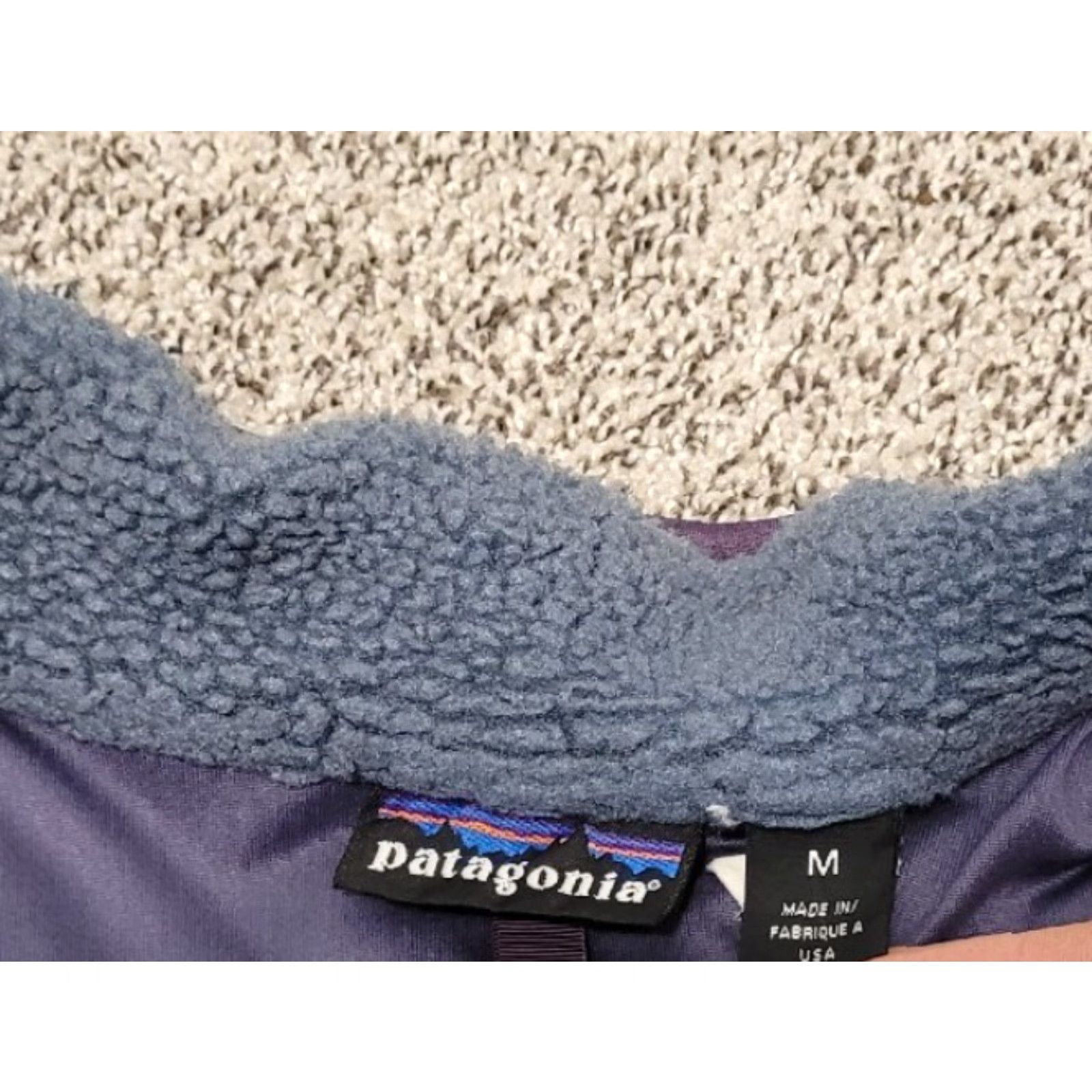 Patagonia VINTAGE Patagonia Fleece Jacket Purple Full Zip USA Women M Size M Size M / US 6-8 / IT 42-44 - 4 Thumbnail