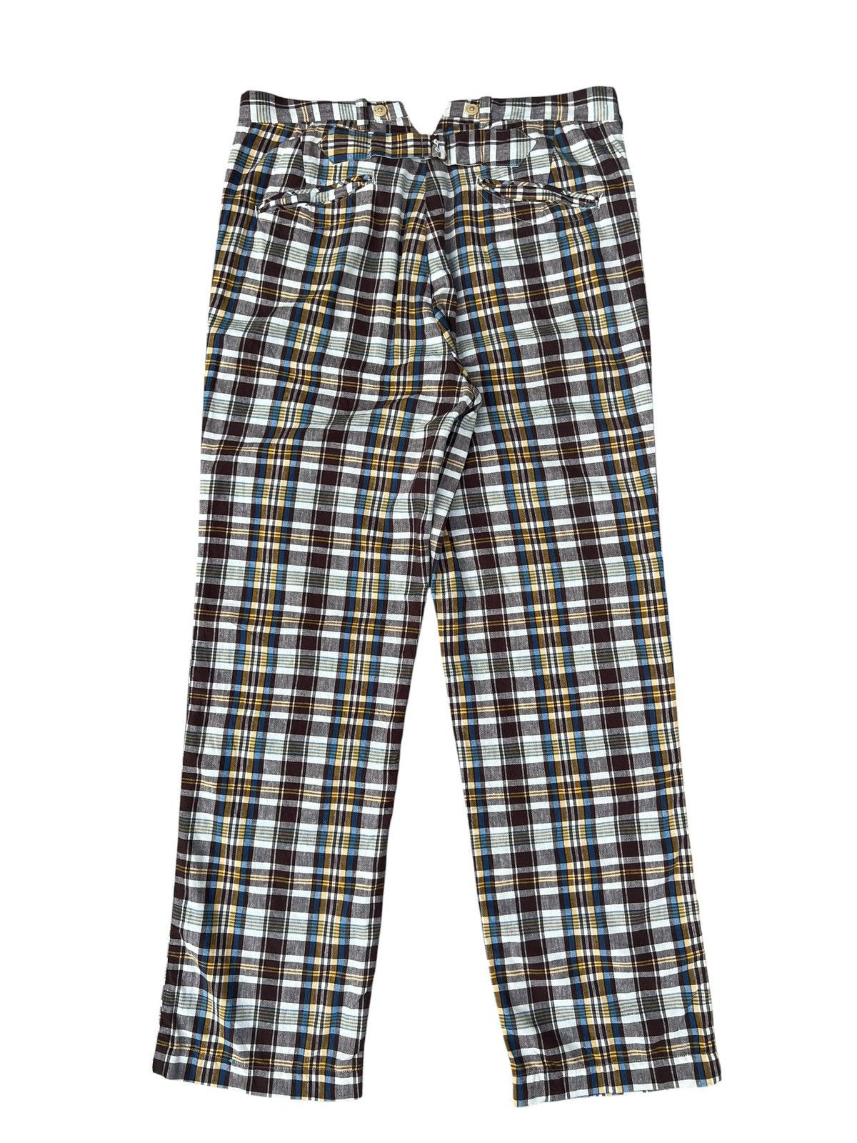 Waste(twice) Waste Twice Japan 100% Linen Checkered Trouser Pant Size US 34 / EU 50 - 12 Thumbnail
