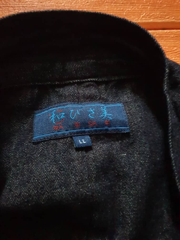PPFM Blue indigo Samurai style denim kimono Size US XL / EU 56 / 4 - 2 Thumbnail